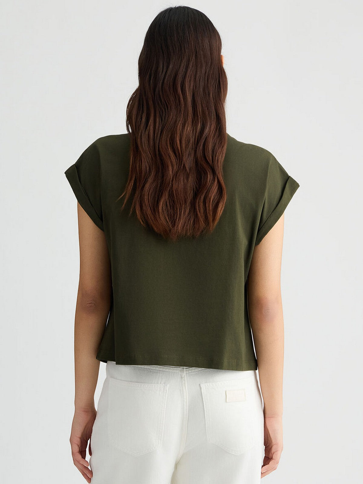 LIU JO BEACHWEAR T-shirt Donna  VA5151JS923 M9340 Lichene/strass bicol gioboutiqueweb