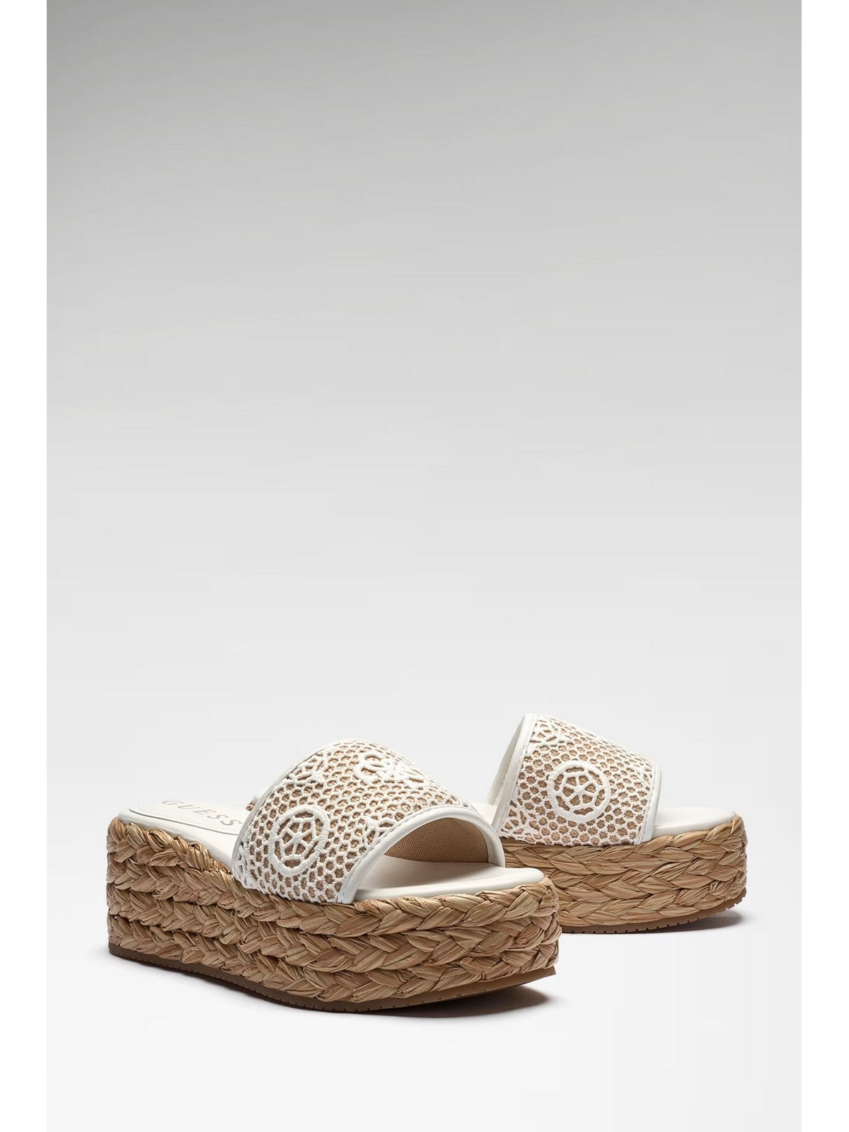 GUESS Sandalo Donna BINATA FLJBIA FAL04 WHINA WHITE NATURAL