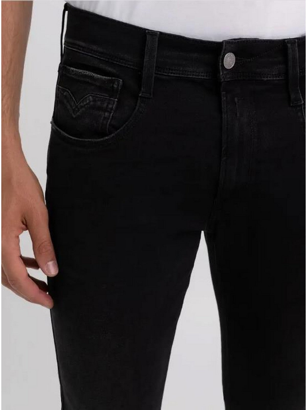 REPLAY Jeans Uomo ANBASS M914032661E01 098 BLACK