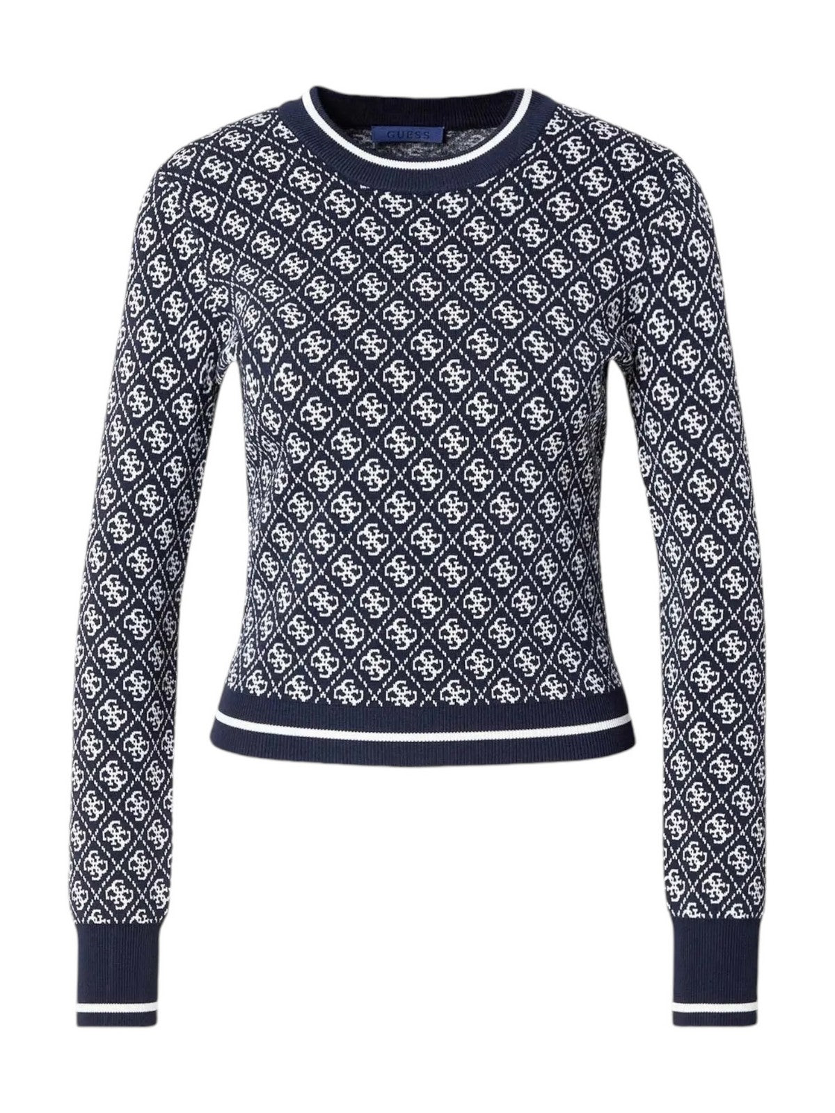 GUESS Maglione Donna LISE 4G CN LS SWTR W4BR21 Z37K0 FB7G Blu gioboutiqueweb