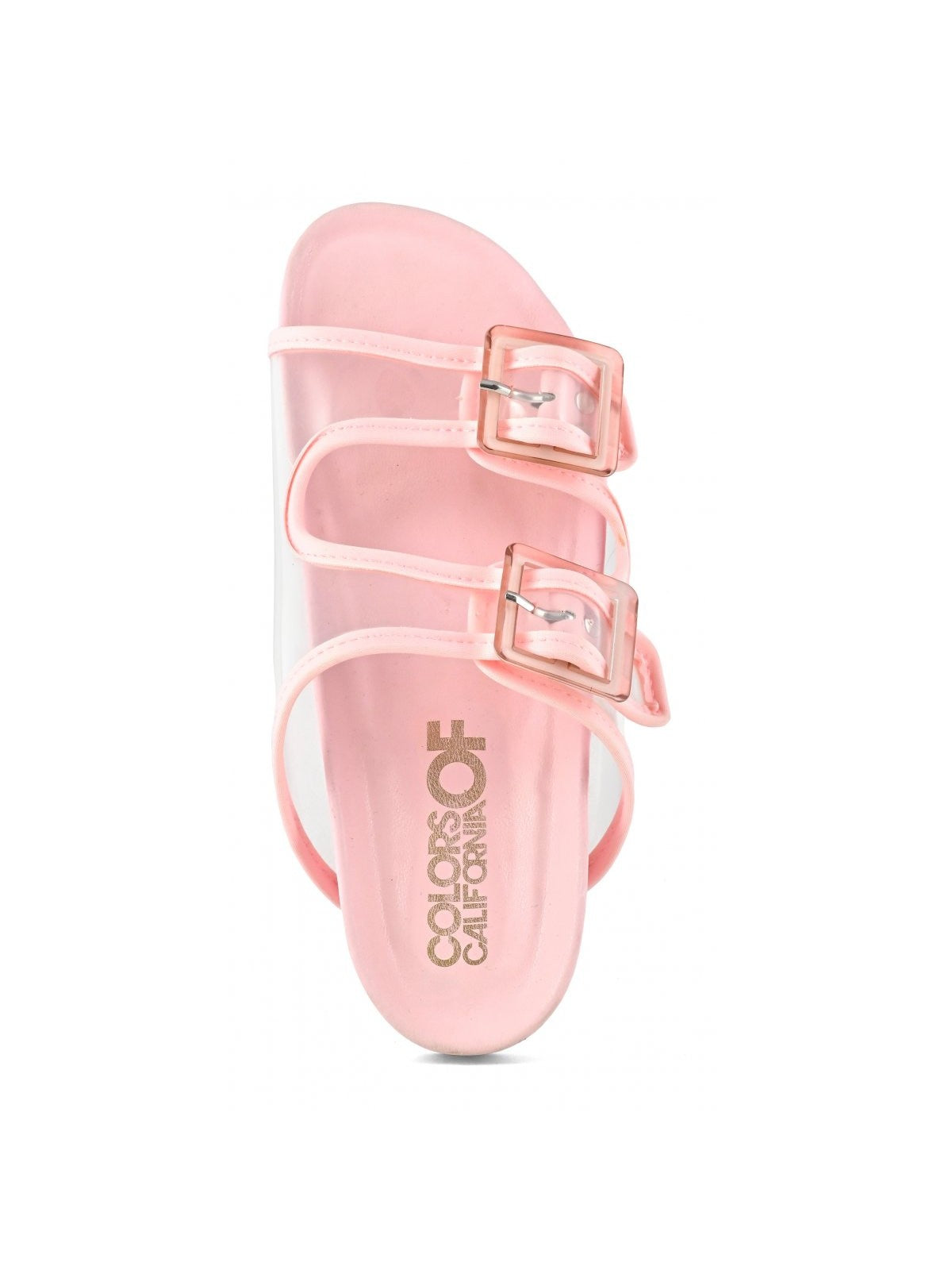 Colors of California Sandal Woman Two Hebla Plexi Sandal Hc.bio404 Fpin Rosa