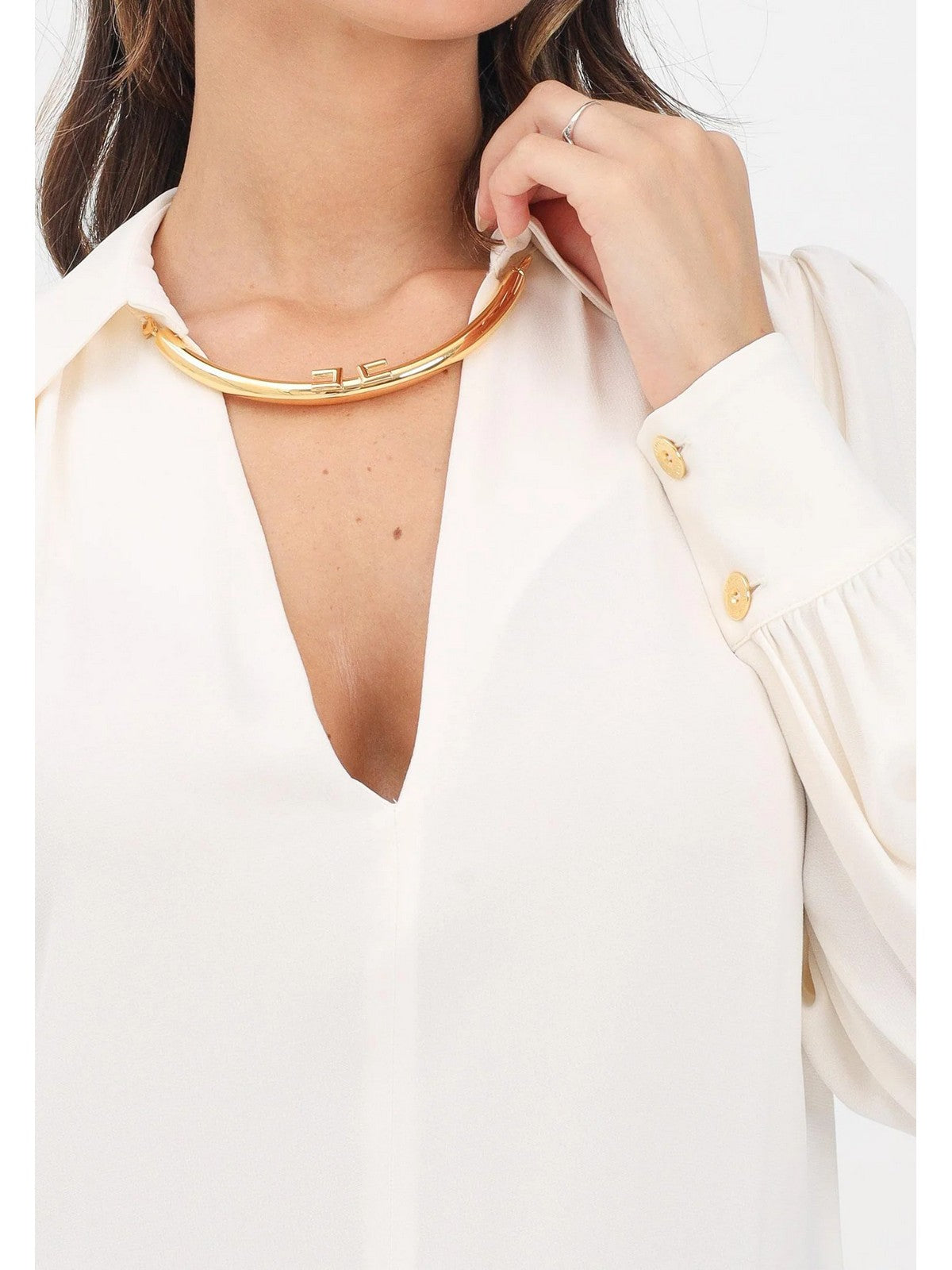 ELISABETTA FRANCHI Camicia Donna  CA12356E2 DZ9 MILK