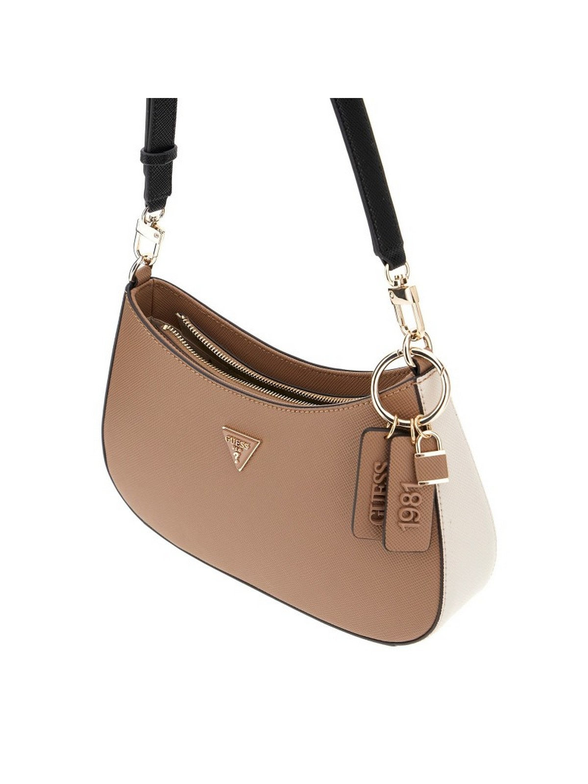 GUESS Borsa Donna NOELLE II TOP ZIP SHOULDER BAG HWZG96 72180 TNM TAN MULTI