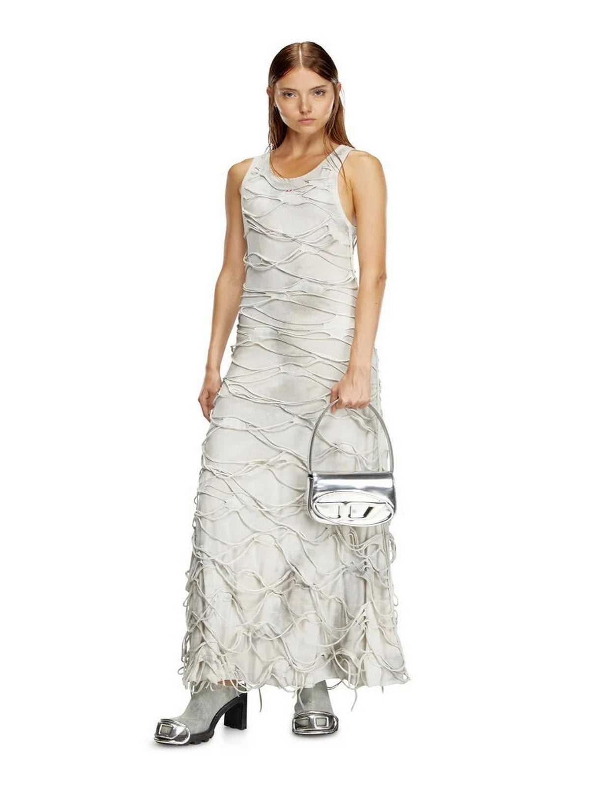 DIESEL Borsa Donna 1DR 1DR SHOULDER BAG X08396 PS202 H0535 981 - SILVER