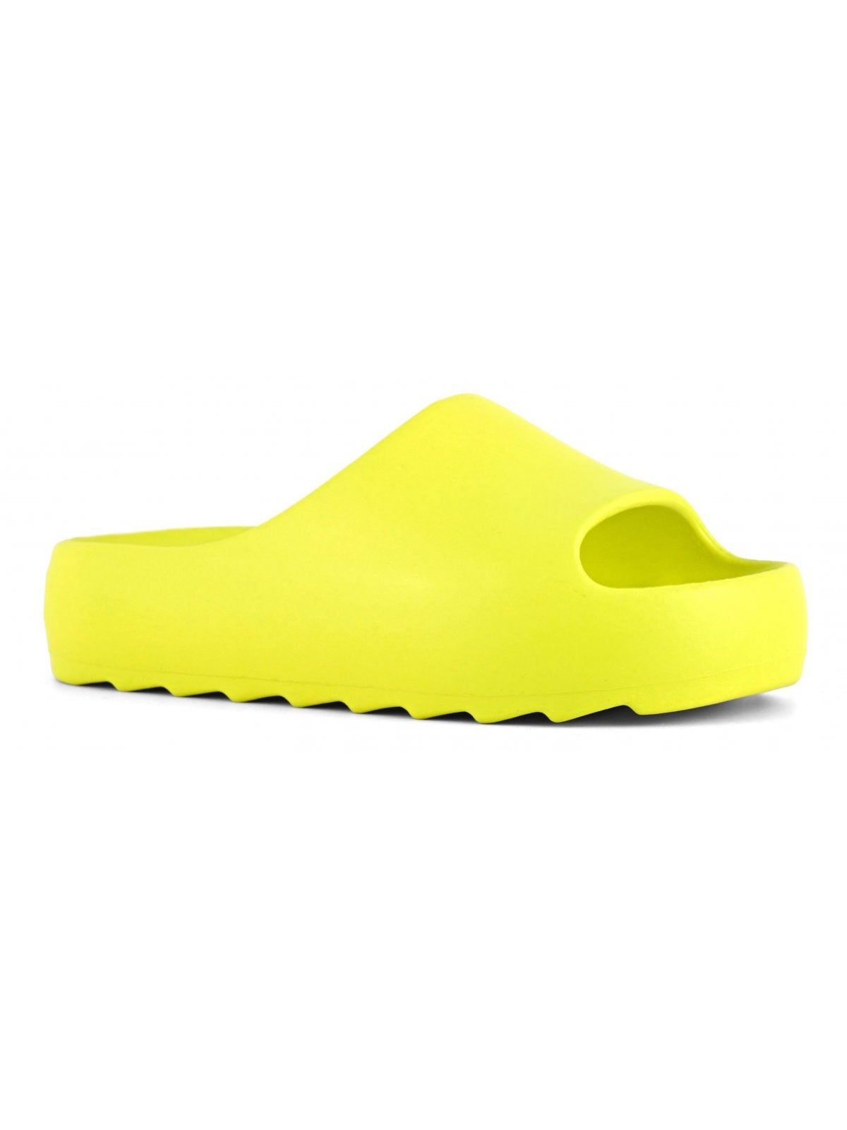 Colors of California Ciabatta Woman Slide With Wavey Print HC.jinfyshell Lim Yellow