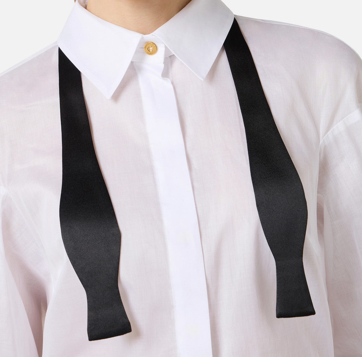 ELISABETTA FRANCHI Camicia Donna  CA15461E2 221 BIANCO/NERO