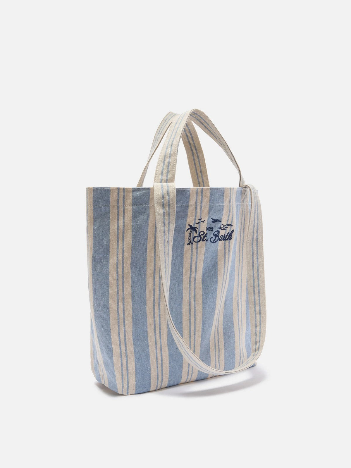 MC2 SAINT BARTH Borsa Donna  ESSENTIAL BEACH COTTON 07806L BIG STRIPES V 3161 EMB