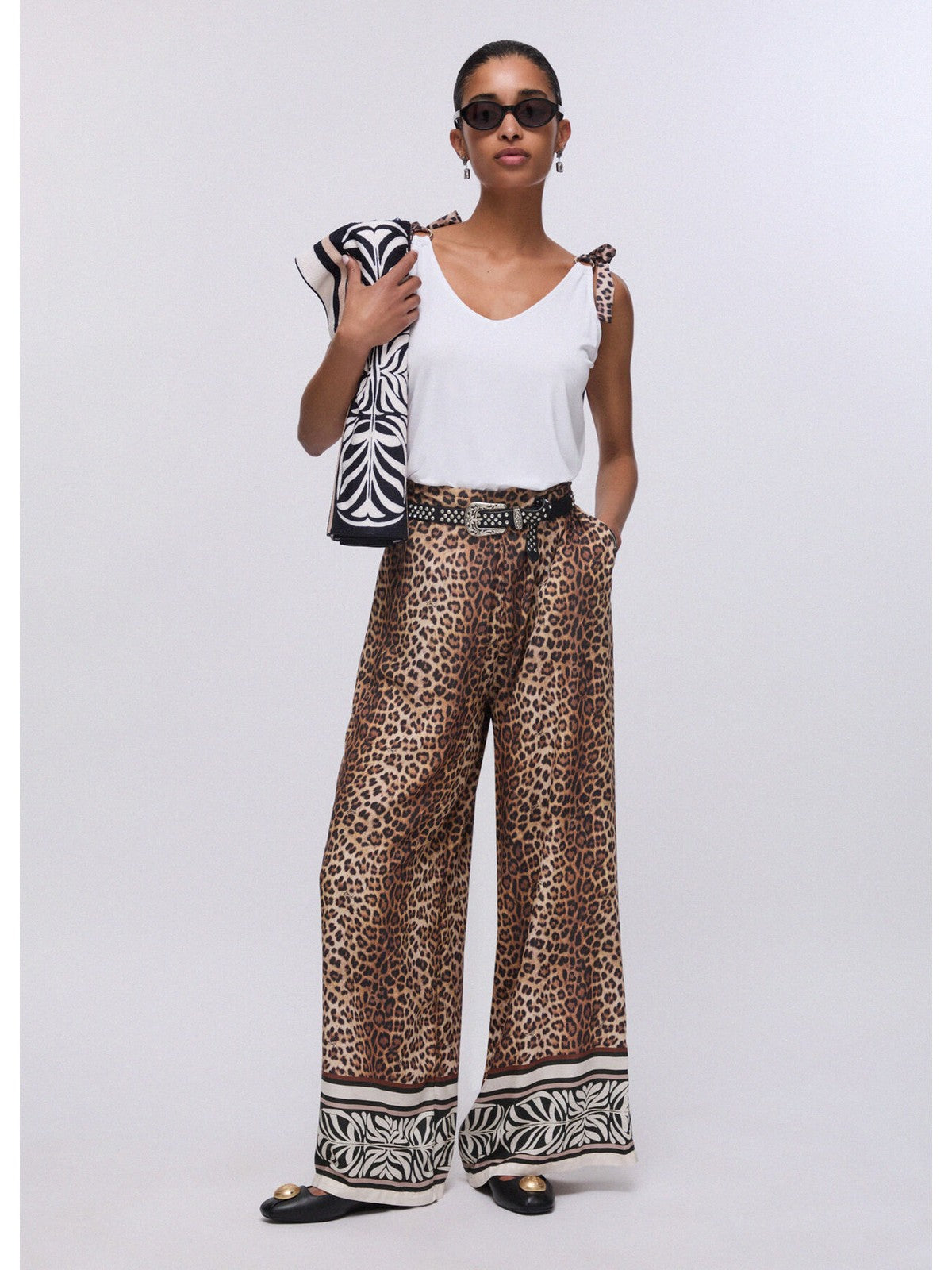 LIU JO BEACHWEAR Pantalone Donna  VA6052TS123 V9789 ANIMALIER