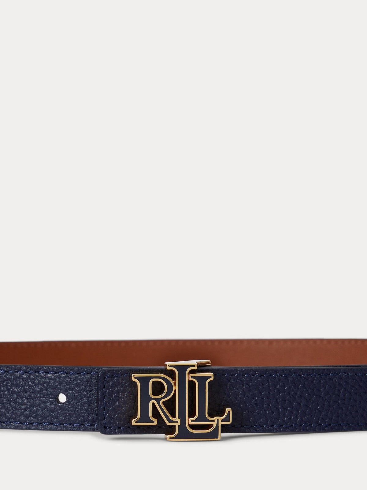 LAUREN RALPH LAUREN Cintura Donna REV LRL 20-BELT-SKINNY 412P04418 001 REFINED NAVY/LAUREN TAN