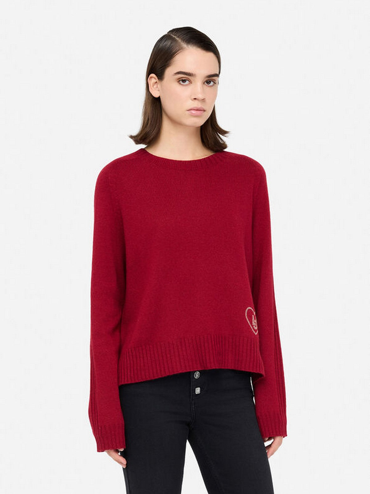 LIU JO WHITE Maglione Donna  MF5444MS76L 91650 Pepper