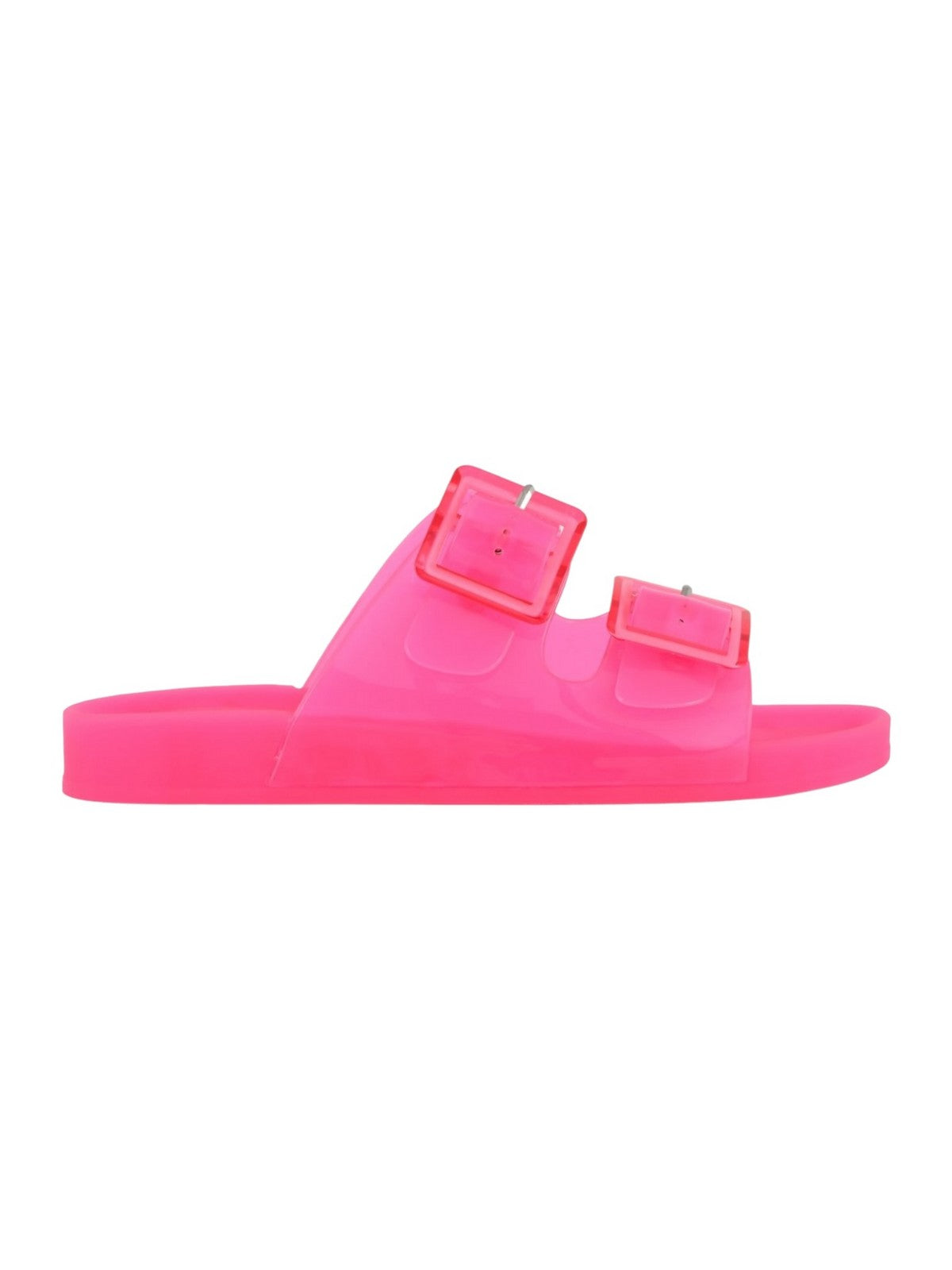 Farben der kalifornischen Ciabatta -Frau Jelly Sandal 2 Schnallen HC.Ch010 Fux Rosa