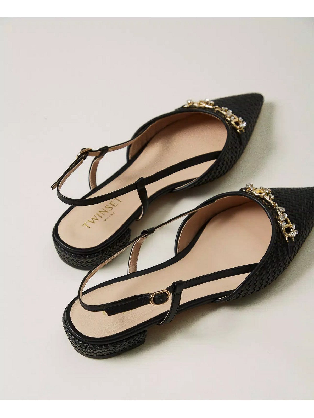 TWINSET Ballerina Donna  251TGT052 00006 Nero gioboutiqueweb