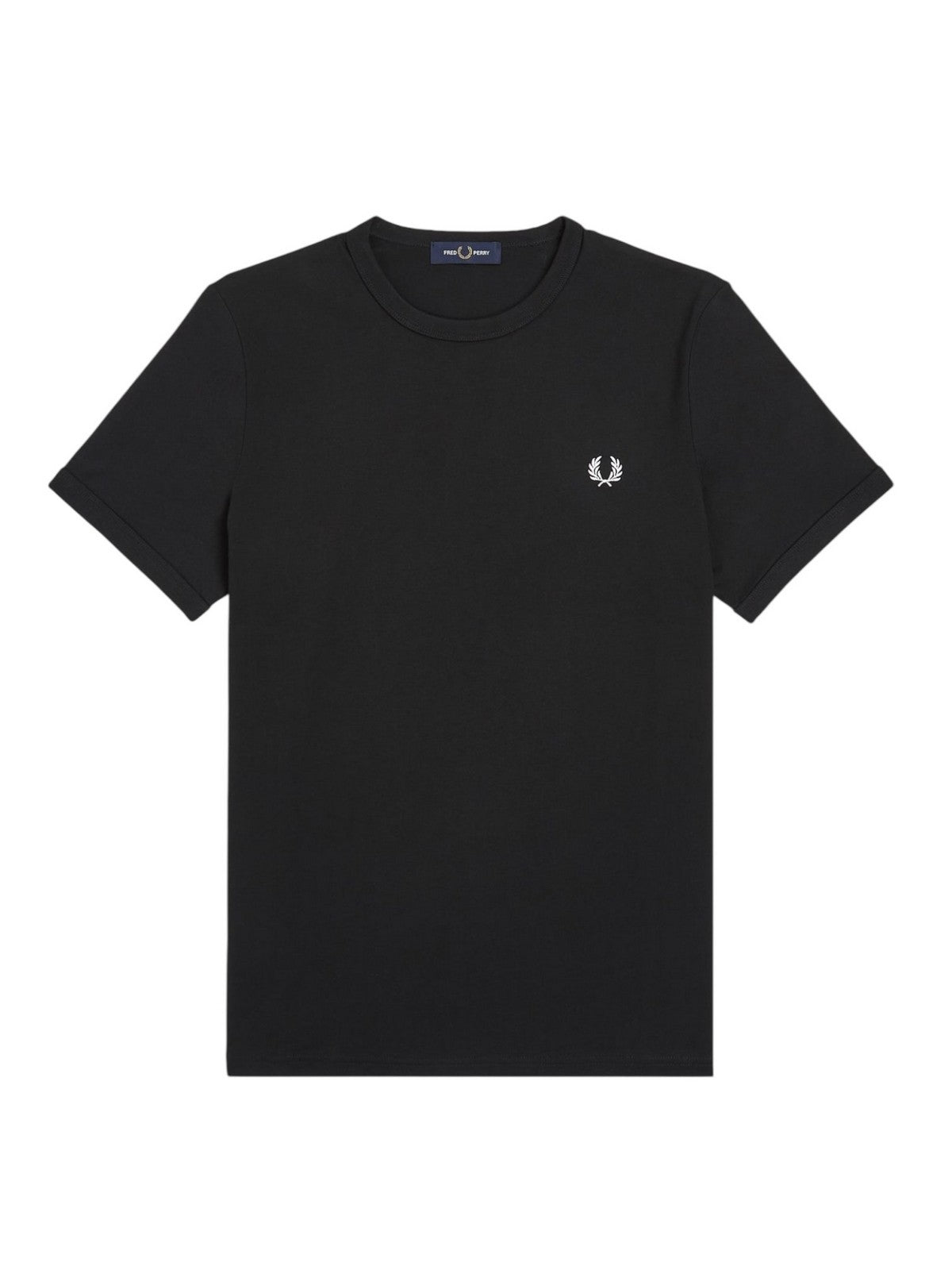 FRED PERRY T-shirt Uomo FP RINGER T-SHIRT FP-M3519-57 102 BLACK gioboutiqueweb