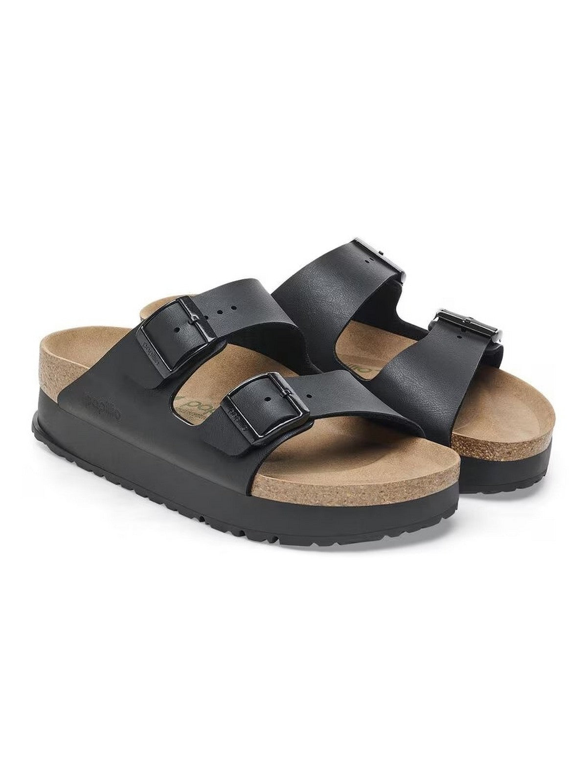 BIRKENSTOCK Sandalo Donna Arizona Platform black veg, Birko Flor 1027395 Nero gioboutiqueweb