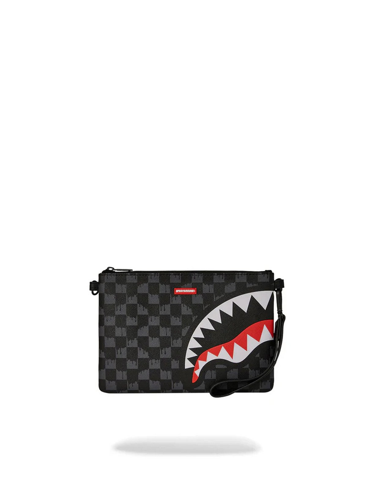 SPRAYGROUND Men's clutch bag Drip Check Shark Cross Clutch Strap 910b6571nsz Black