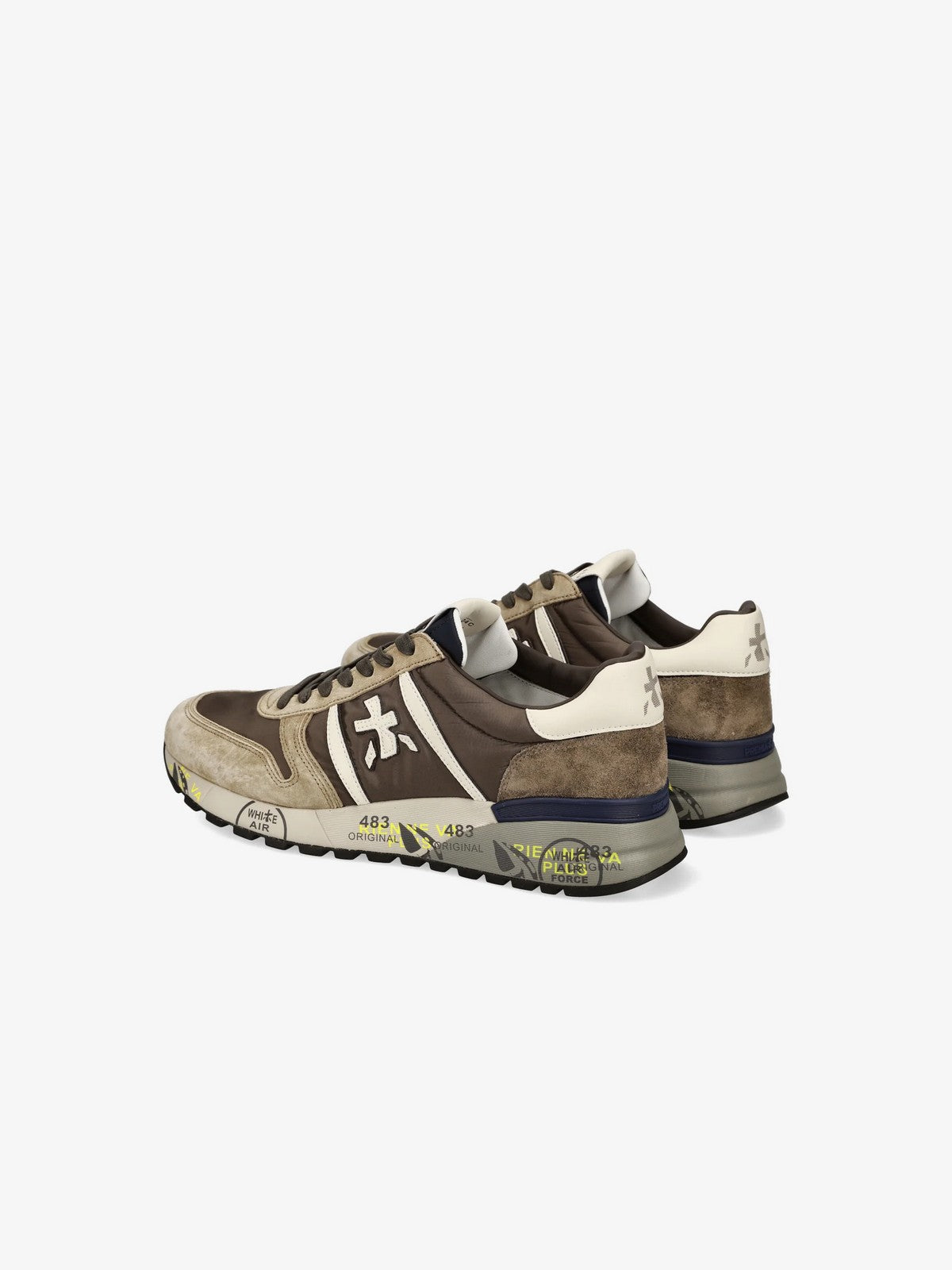 PREMIATA Sneaker Uomo  LANDER VAR 7704 TAUPE/BROWN