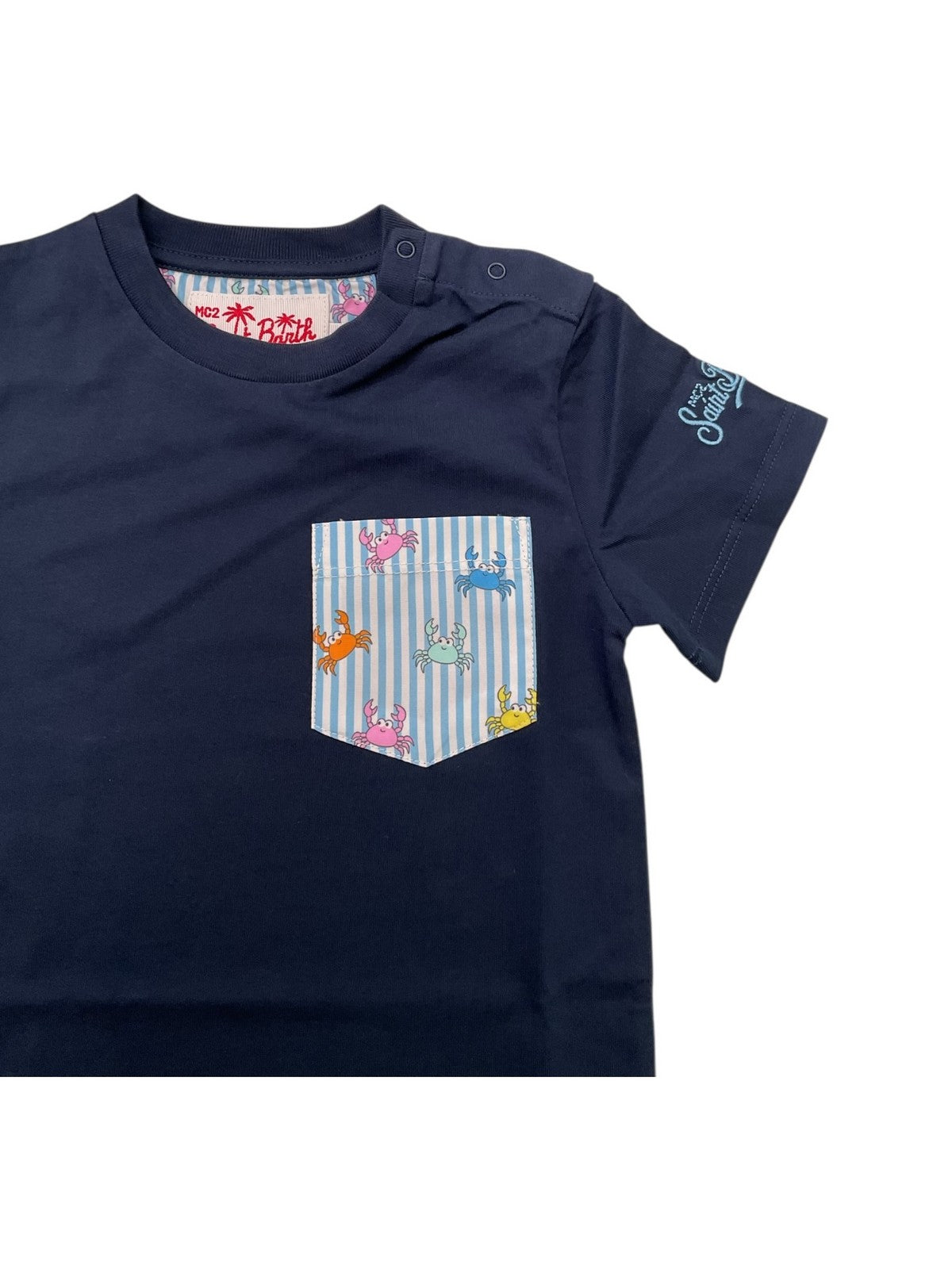 MC2 SAINT BARTH T-shirt Bambini e ragazzi  KEA 02098L 61 PINCHY MULTI STRIPES 30