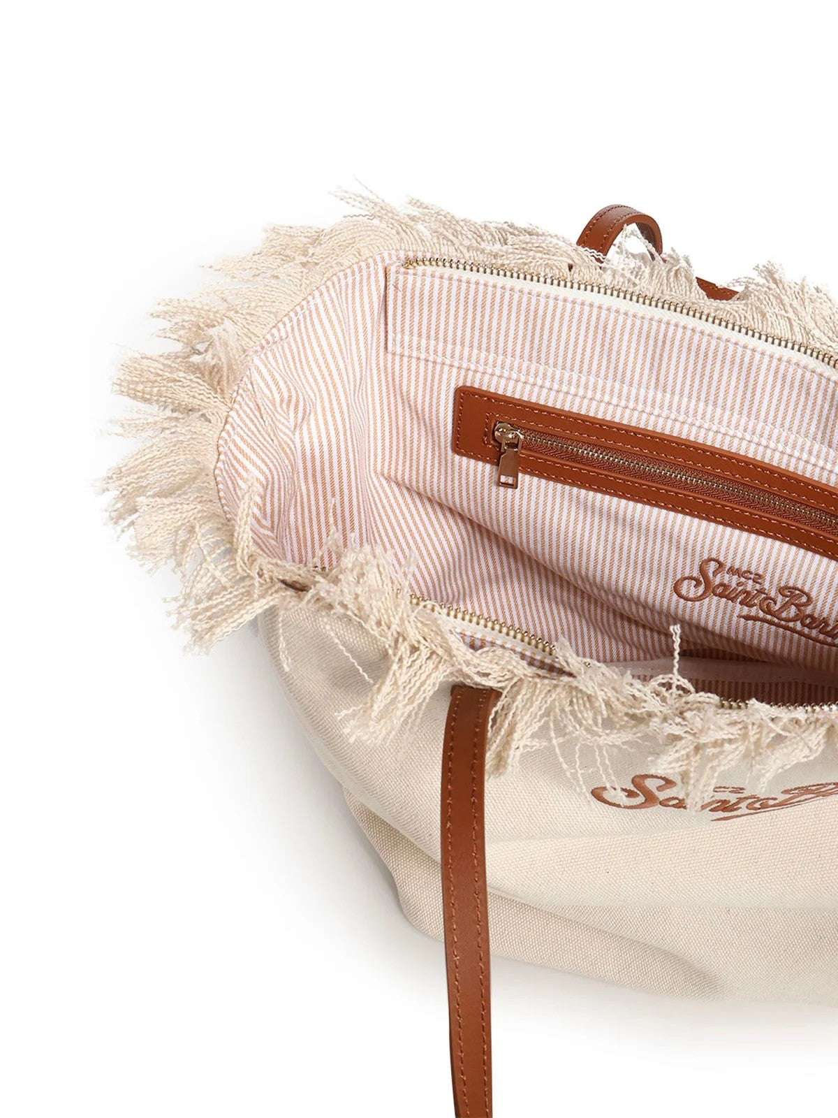MC2 SAINT BARTH Borsa Donna  CITY BAG FRINGE 00302L CANVAS 1018 EMB