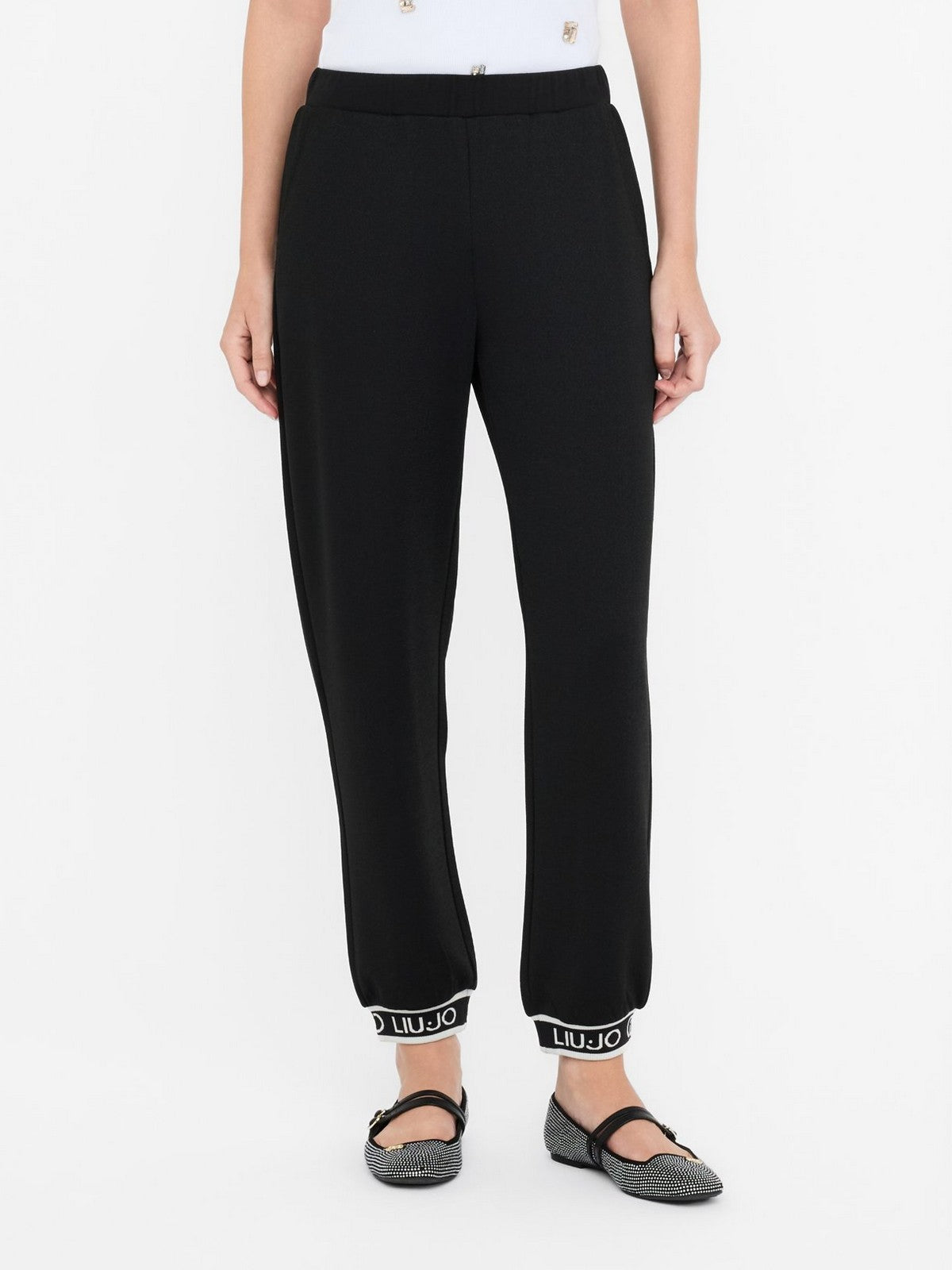 LIU JO SPORT Woven Pants Donna  TF5284J4747 R9342 Nero/nero lux