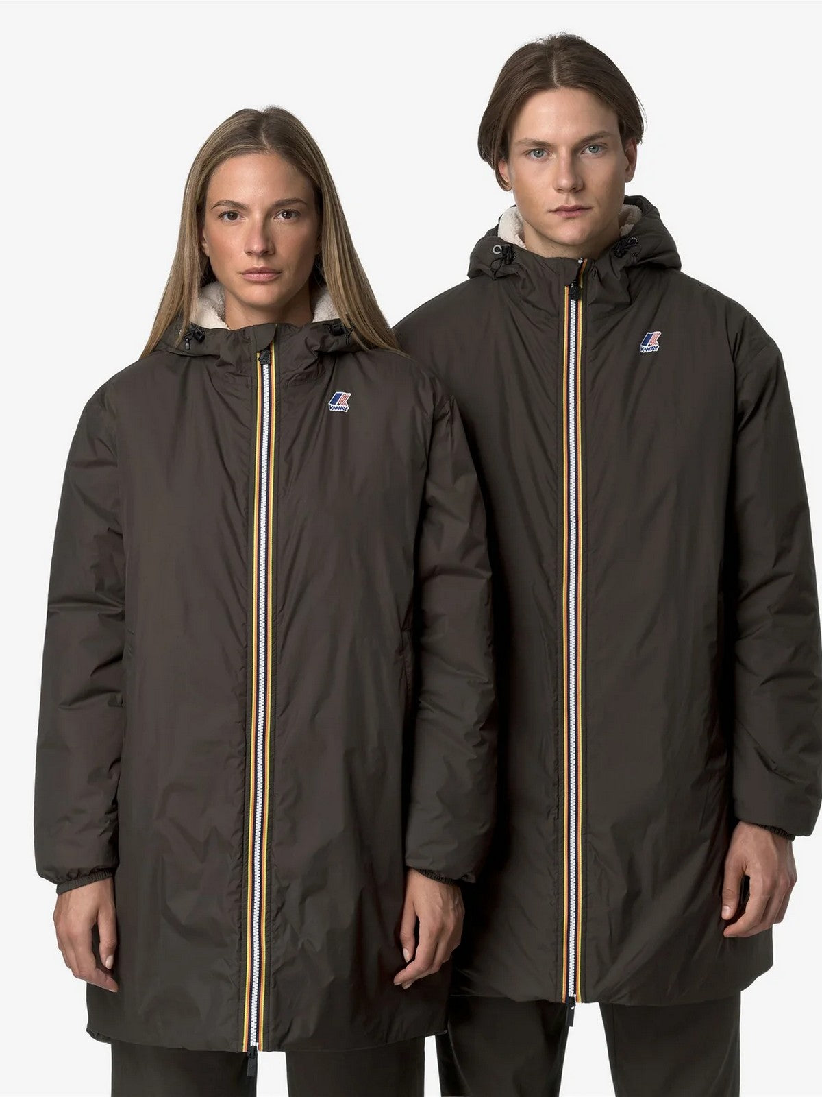 K-WAY Giubbino Uomo LE VRAI 4.0 EIFFEL EAST ORSETT K21516W XRG Black Olive