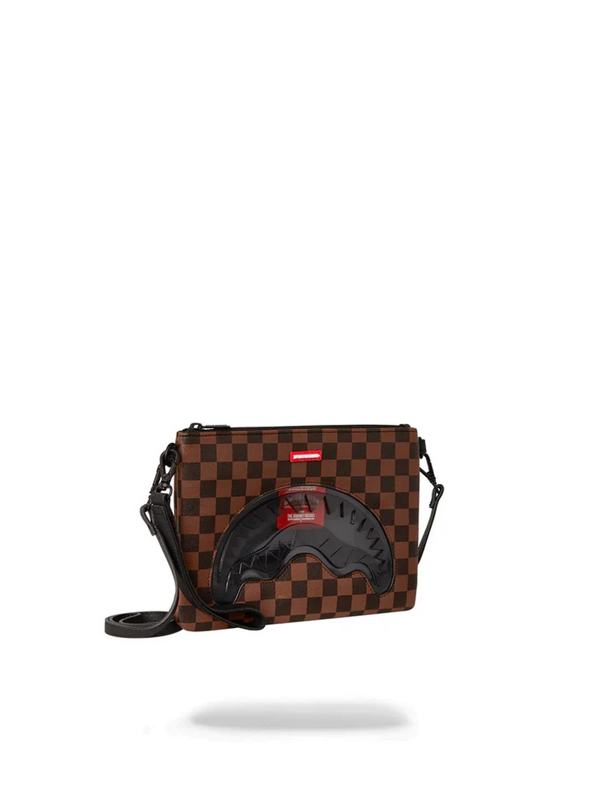 SPRAYGROUND Bolsas de embrague de hombres SM Clear Eyes Cross Cross embrague Correa 910b6515nsz marrón