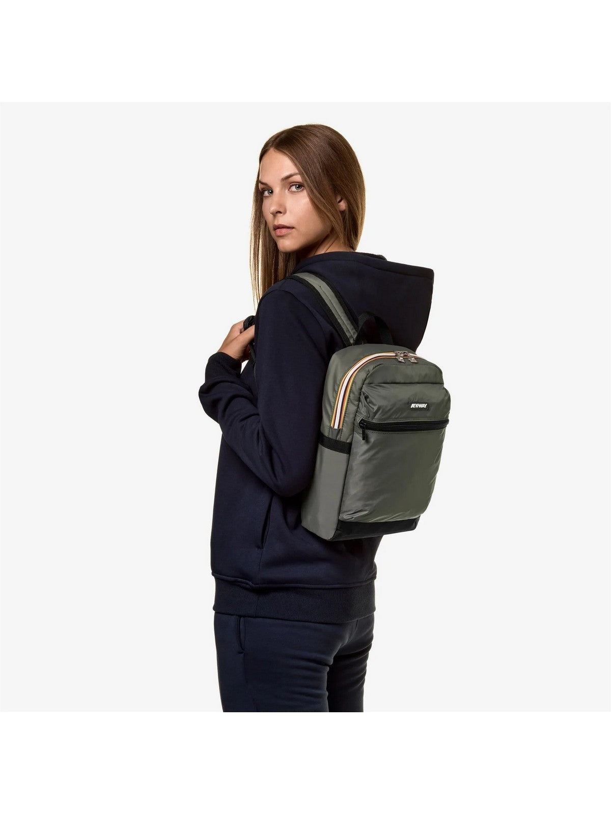 K-WAY Sac à dos unisexe adulte Petit laon K3122TW WMR Vert