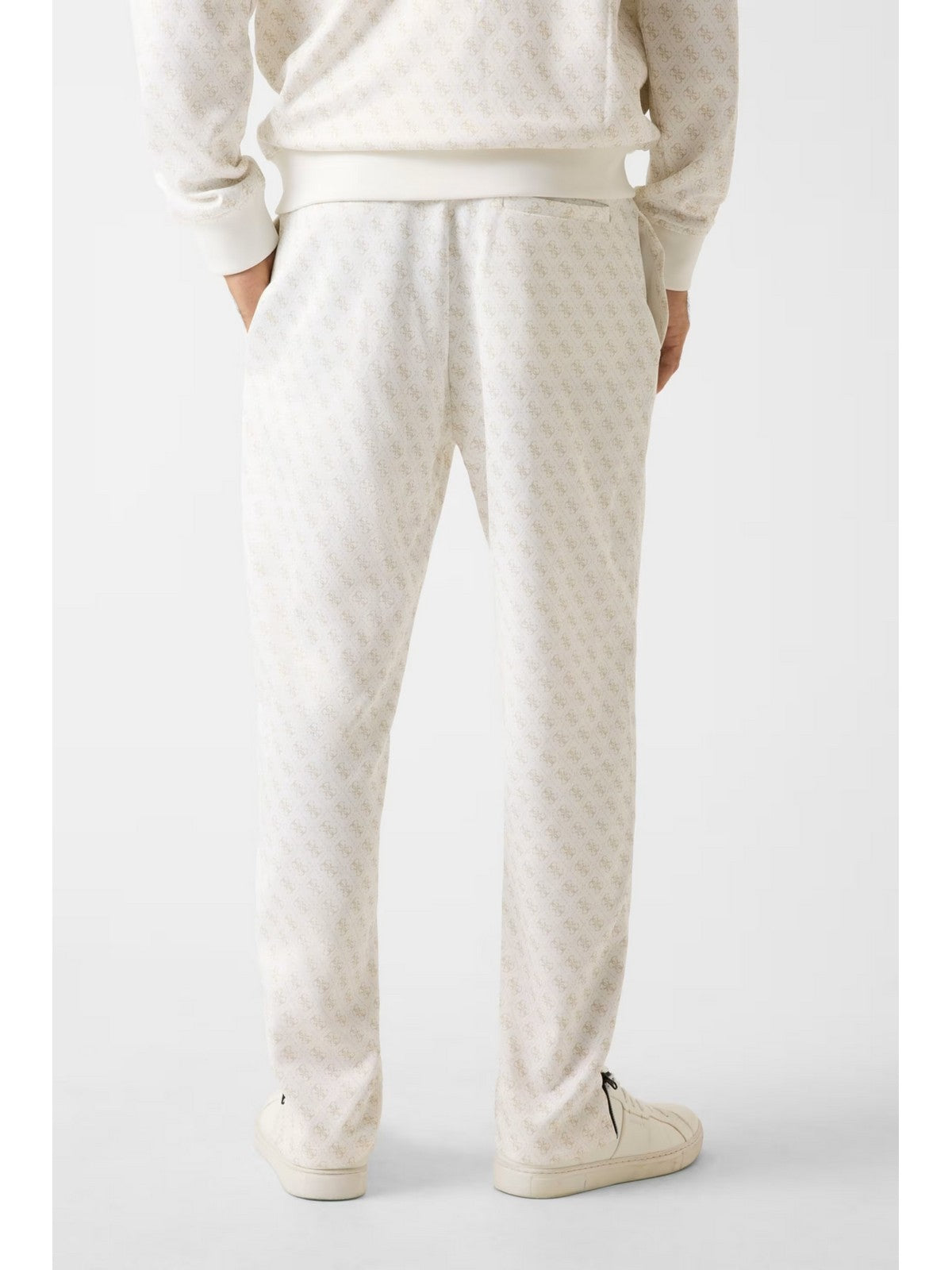 GUESS SPORT Pantalone Uomo KORBIN PANT Z2BB05 K7122 P05N 4G AOP PURE WHITE