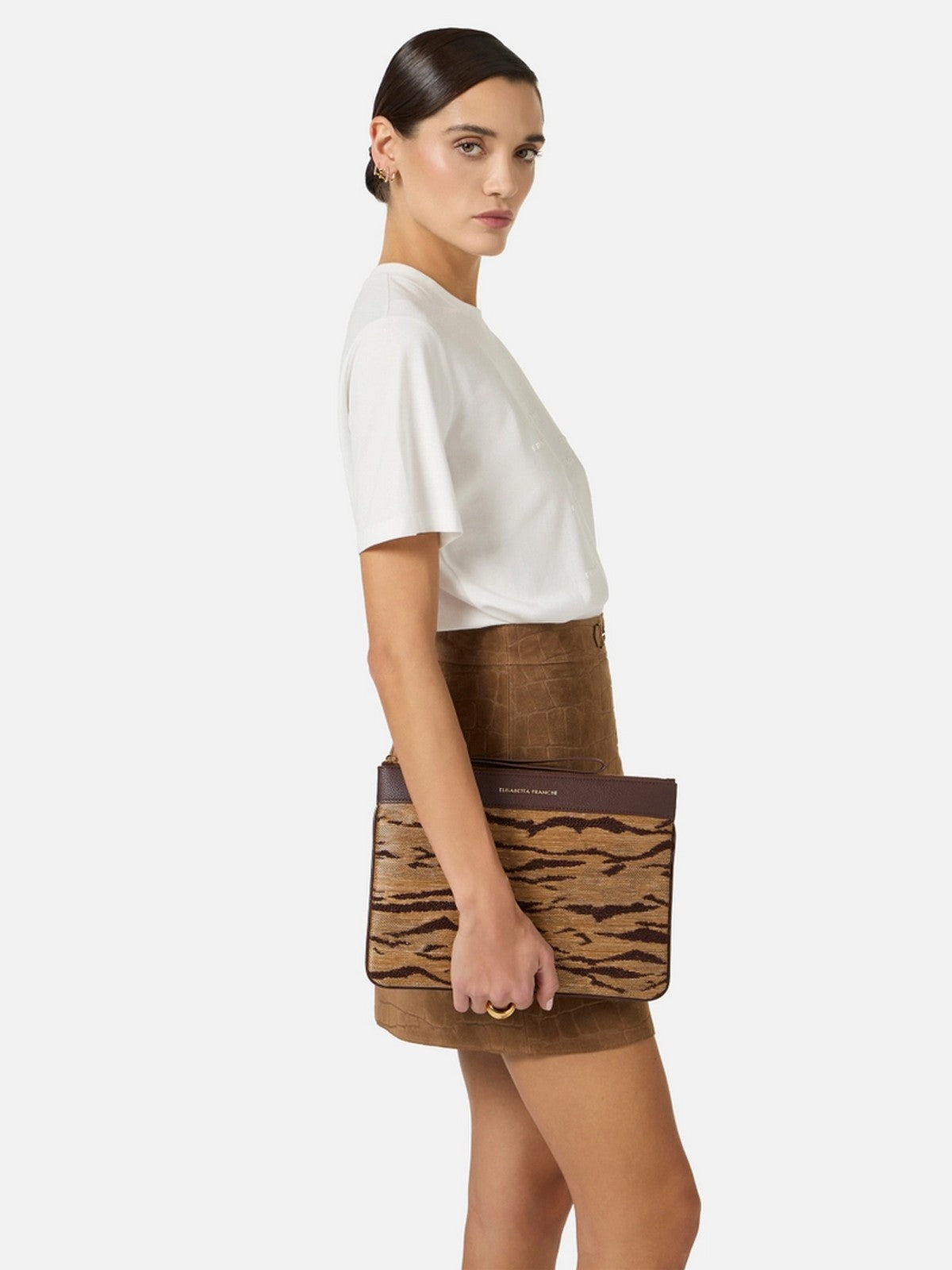 ELISABETTA FRANCHI Borsa Donna  BS12A62E2 470 CAMMELLO