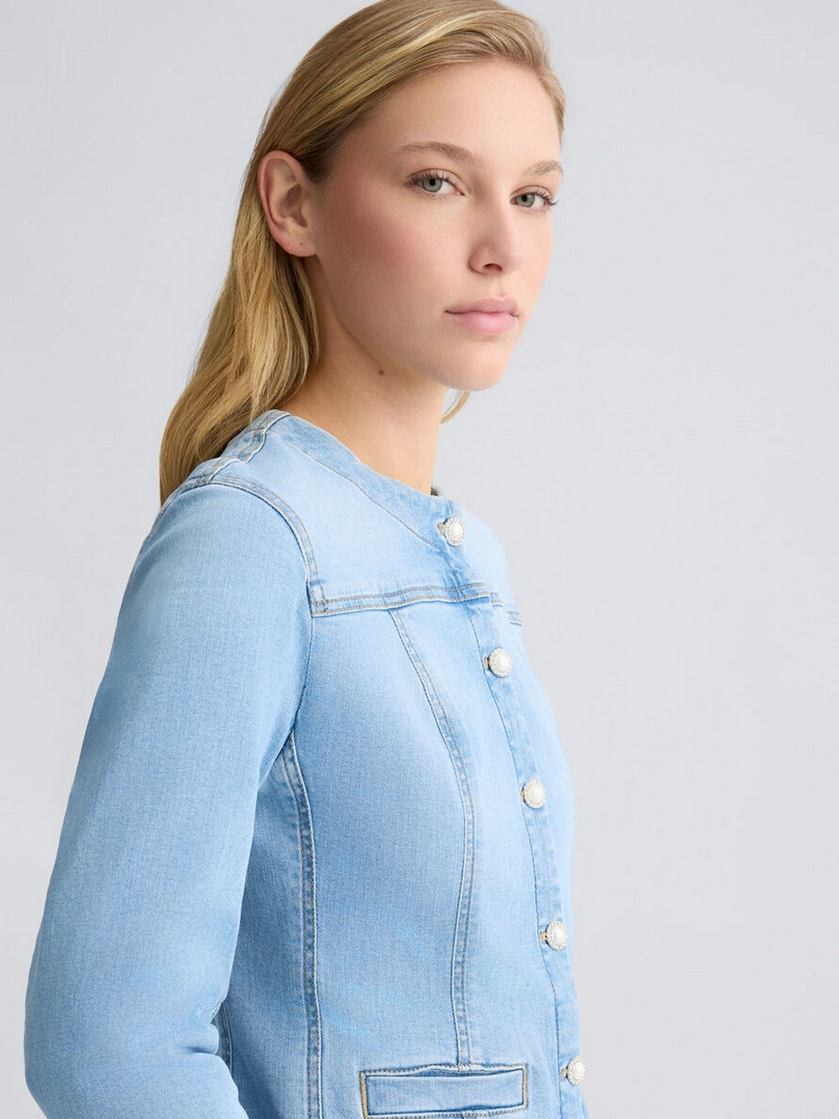 LIU JO BLUE DENIM Giacca Donna  UA5135D4448 78861 Blu gioboutiqueweb