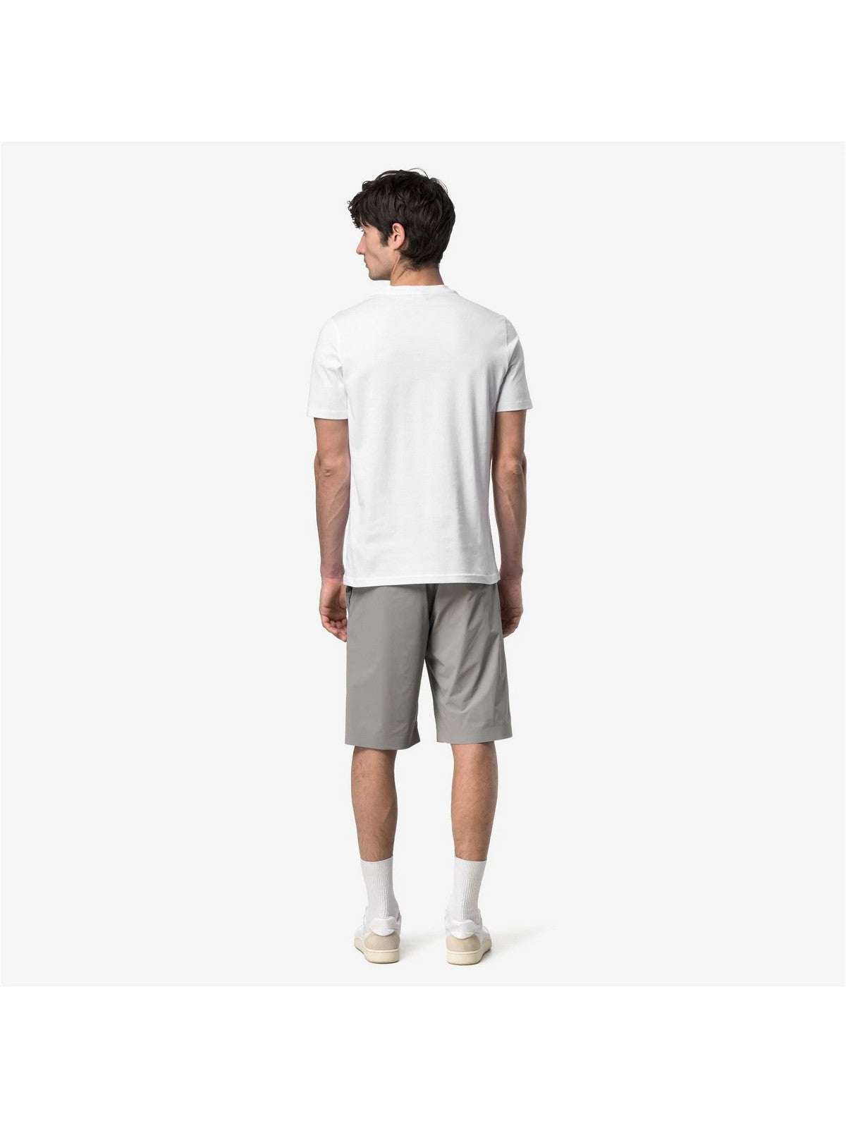 K-WAY T-shirt Uomo ODOM JERSEY MICRO LETTERING K81489W 001 White - White