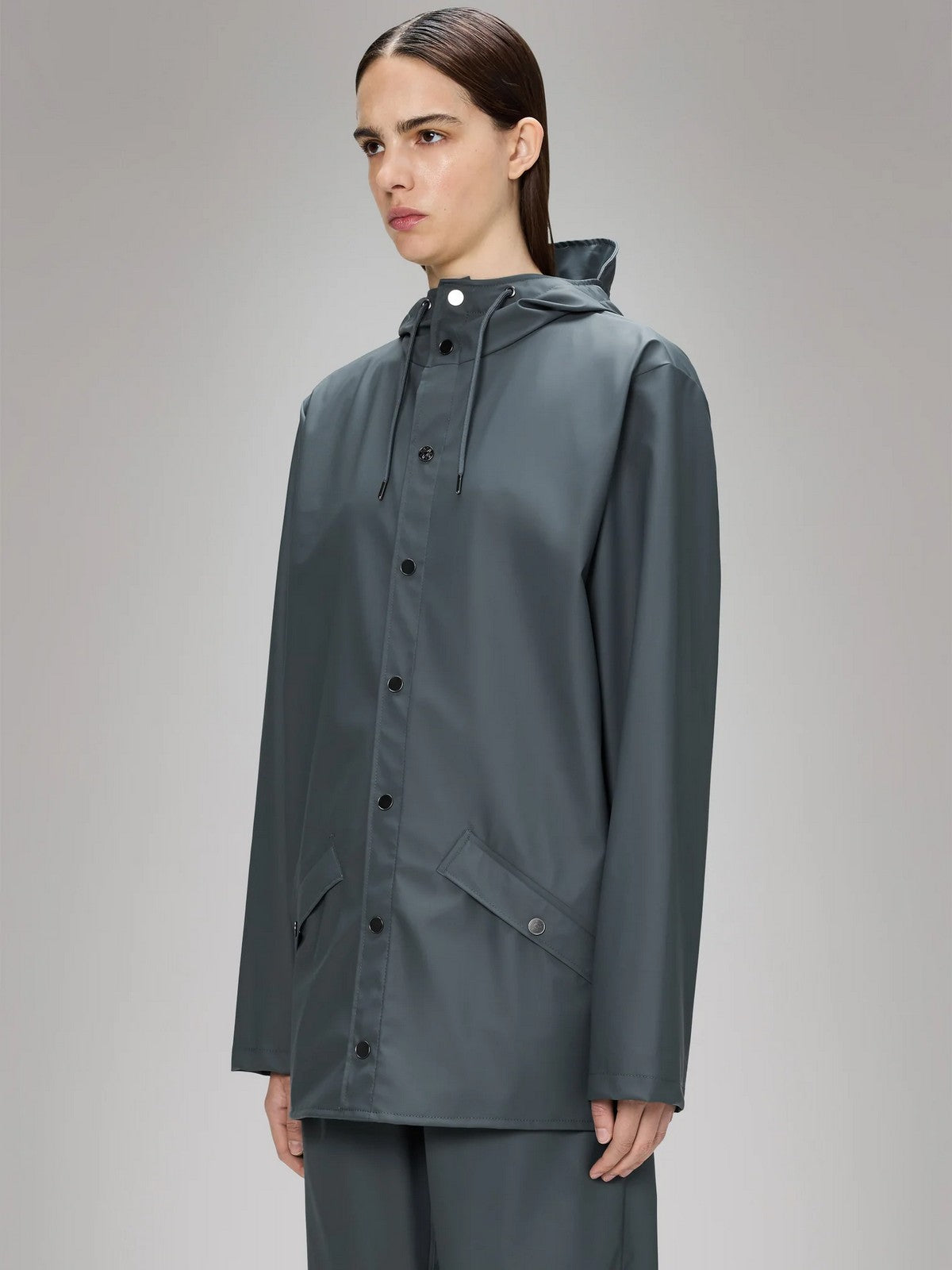 RAINS Giubbino Unisex adulto Jacket W3 12010 124 Lagoon Lagoon