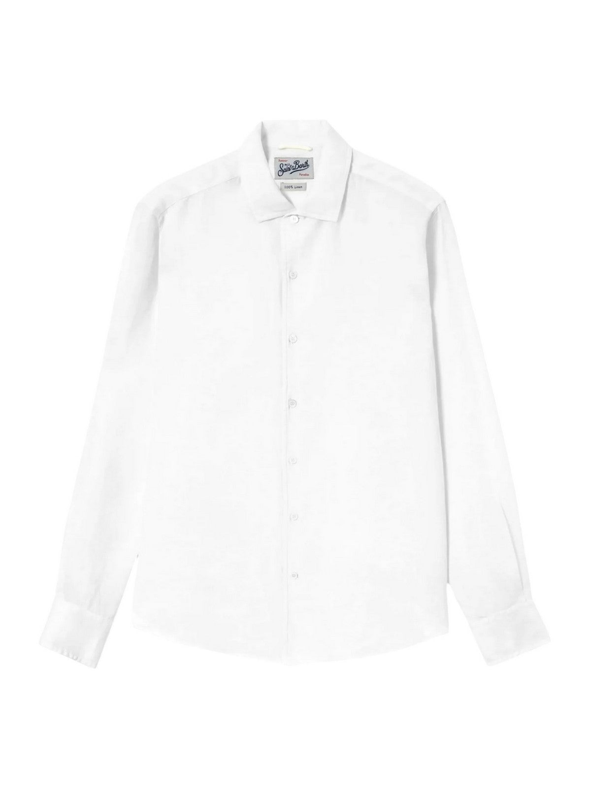 MC2 SAINT BARTH Camicia Uomo  RAPHAEL 01457L LINEN 01 WHITE