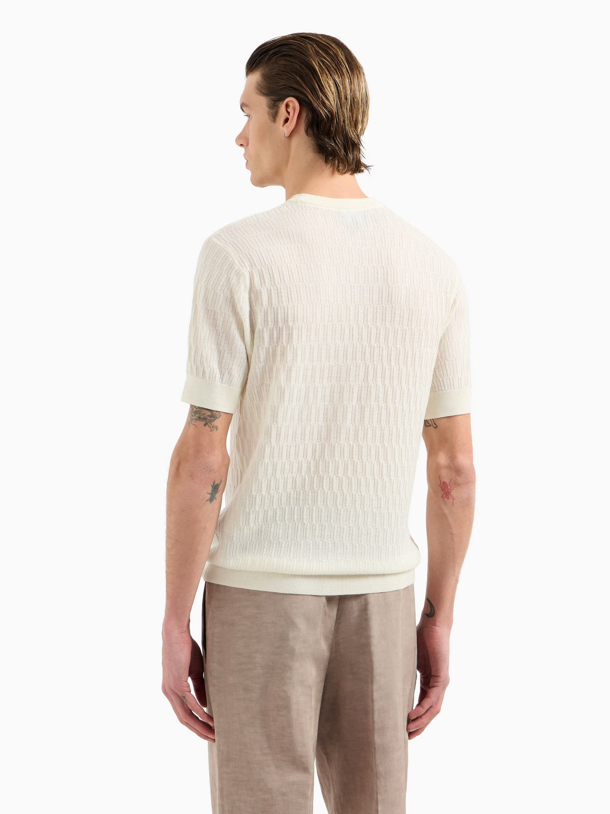 EMPORIO ARMANI Maglia Uomo  EM001568 AF14854 F1062 Beige gioboutiqueweb