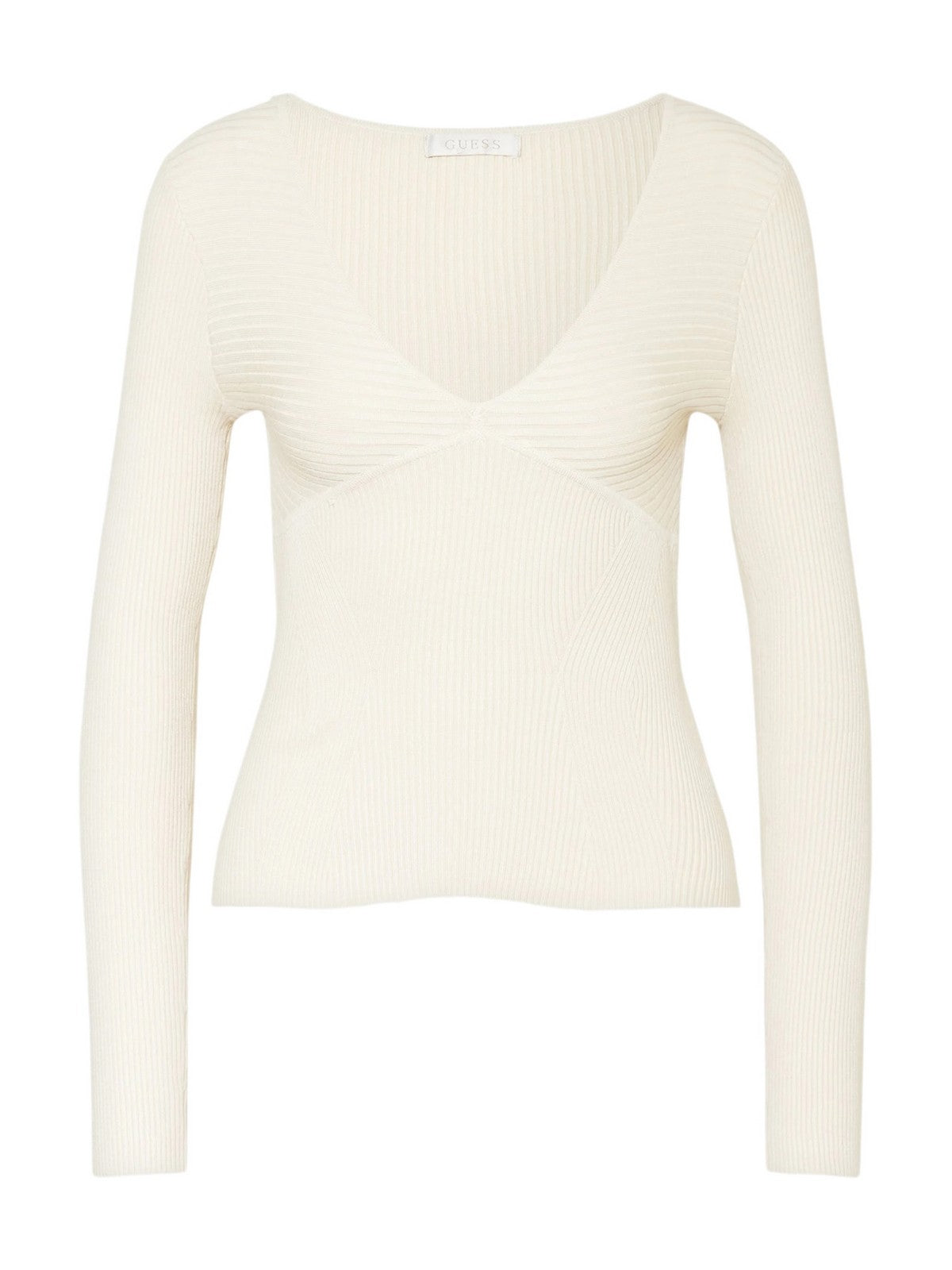 GUESS Maglione Donna LS CIRILA RIB BODYCON SWTR W4BR69 Z2YK2 G1M5 Bianco gioboutiqueweb