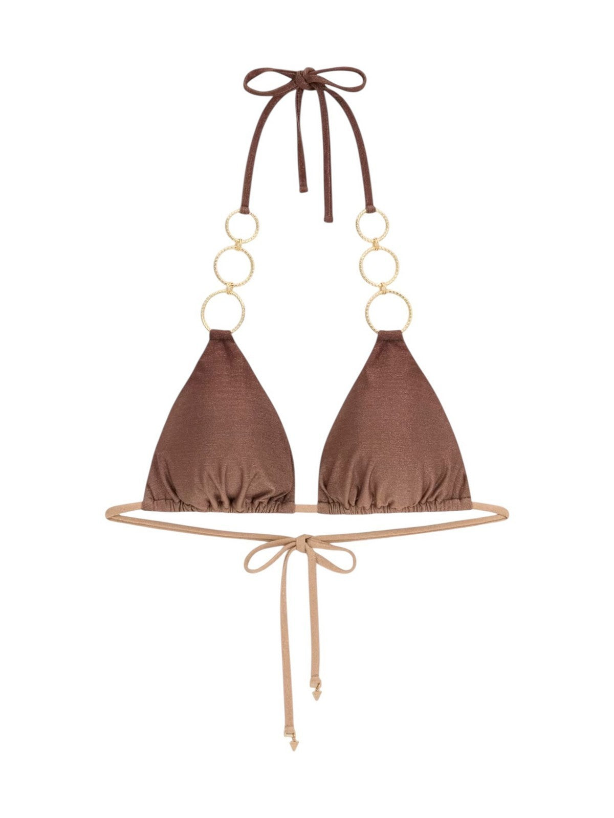 GUESS BEACHWEAR Costume da bagno Donna IRIS REM PADDING TRIANGLE BRA E6GJ11 KF600 PMJQ BROWN SHADE AOP gioboutiqueweb