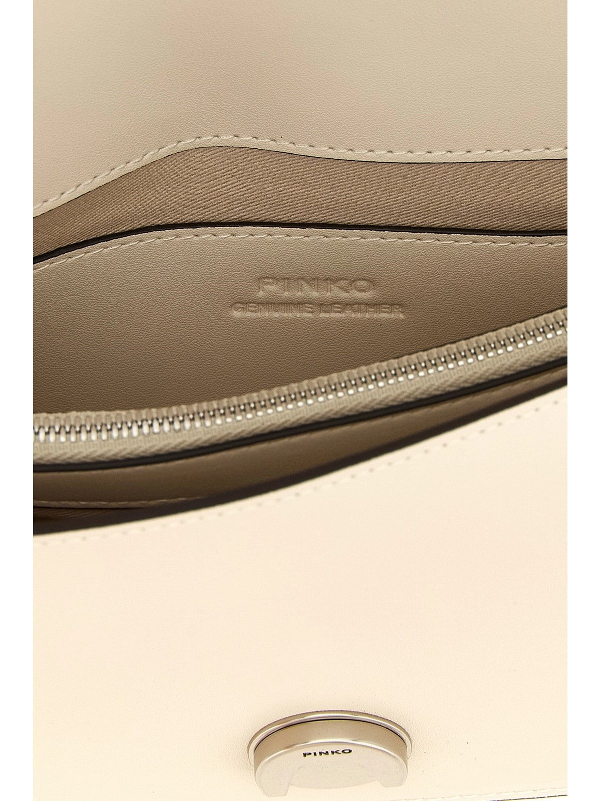 PINKO Borsa Donna LOVE ONE MINI ST. CL 105856-A0F1 Z14O BIANCO SETA-OLD SILVER