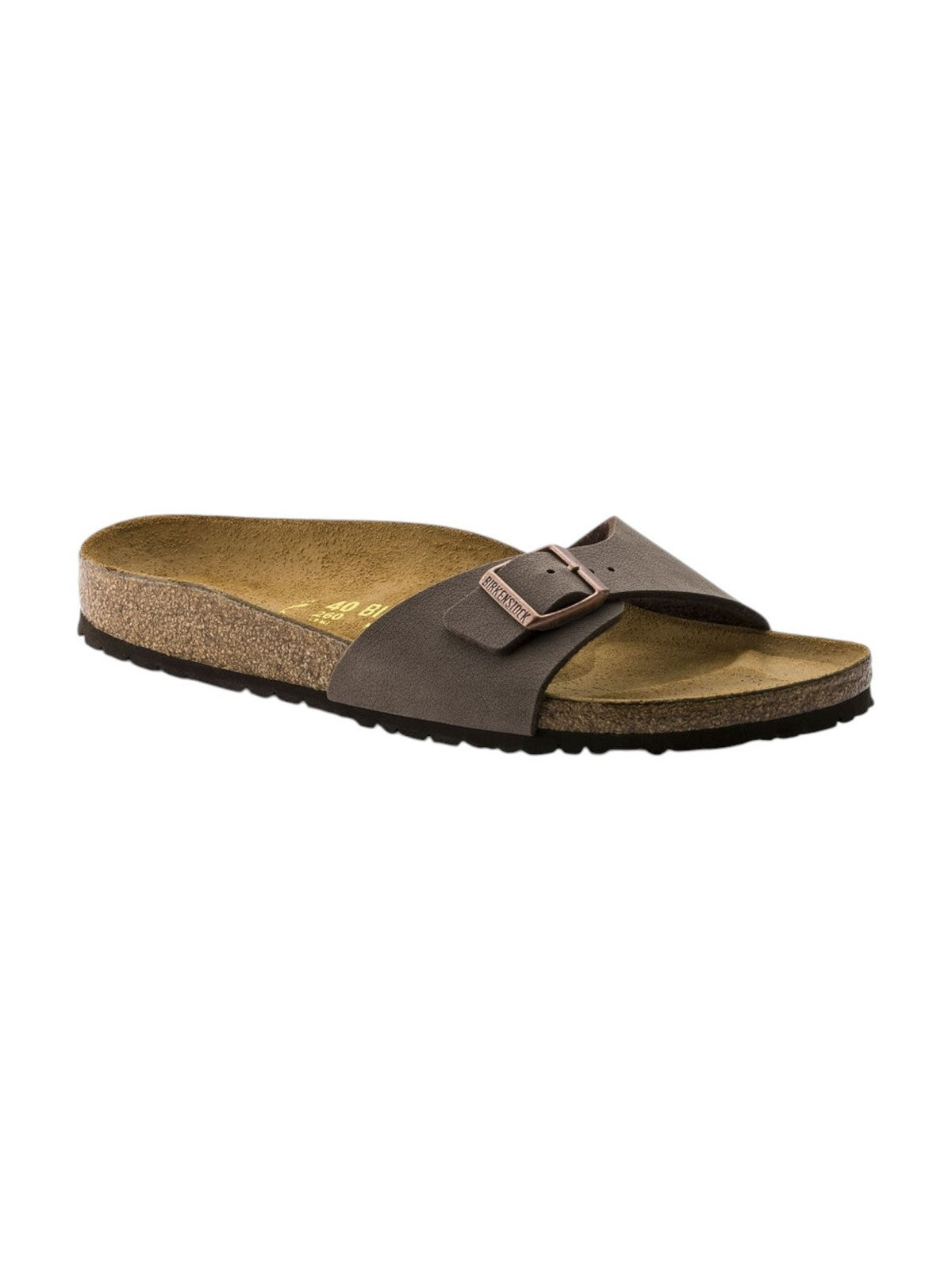 BIRKENSTOCK Sandalo Unisex adulto Madrid mocca, Birkibuc 040093 MOCCA