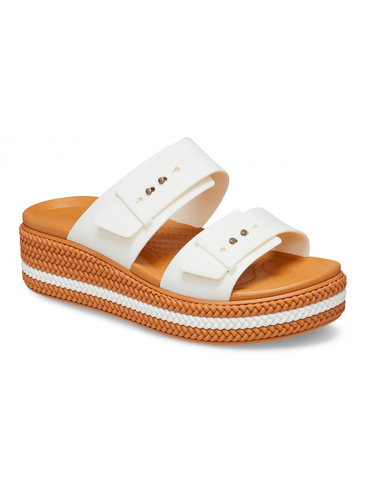 CROCS Sandalo Donna Brooklyn Woven Buckle W 209978 0WV  Bianco