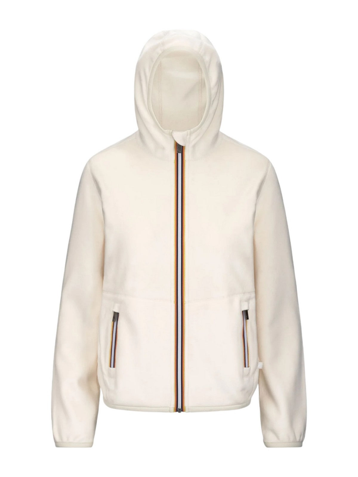 K-Way Women's Lily Velor Polar Double K8138NW AV9 White Jacket