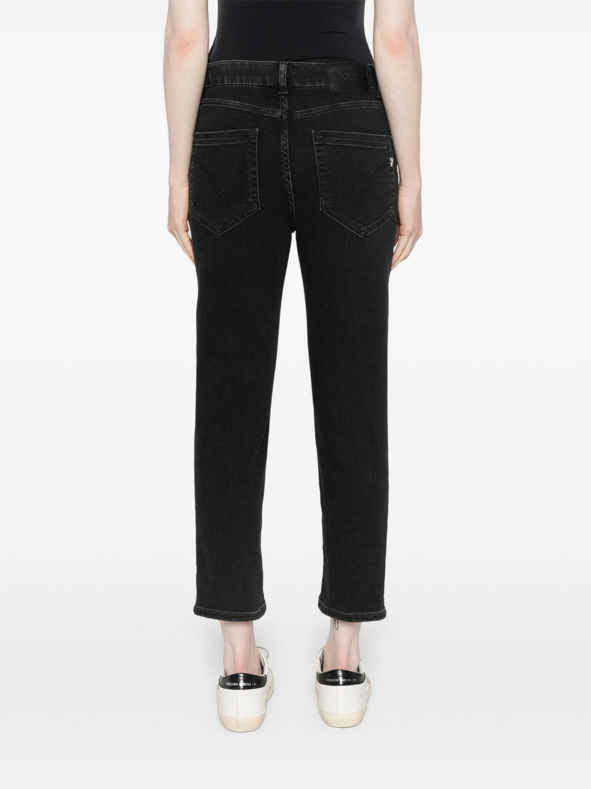 DONDUP Jeans Donna PANTALONE KOONS GIOIELLO DP268B DSH338D HU4 999 Nero gioboutiqueweb