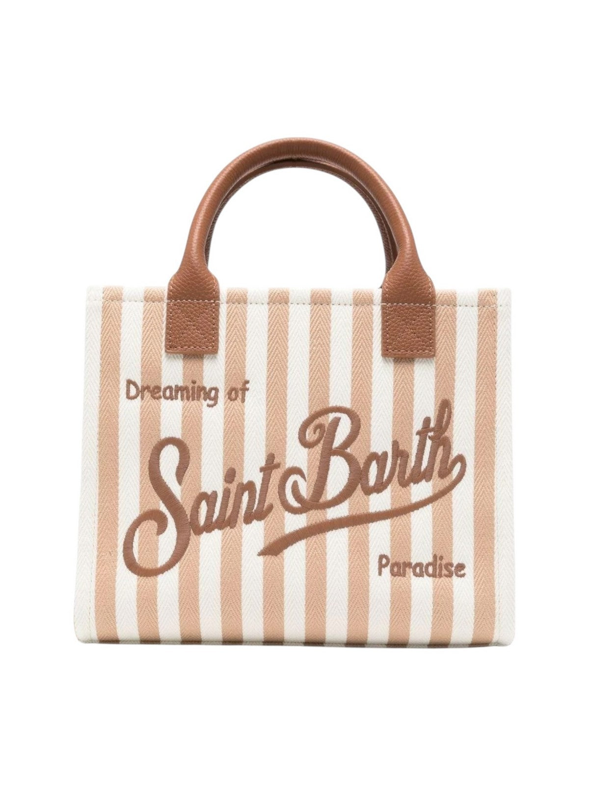 MC2 SAINT BARTH Borsa Donna  VANITY BAG MIDI 01782L HB STRIPES LEATHER 1919 EMB