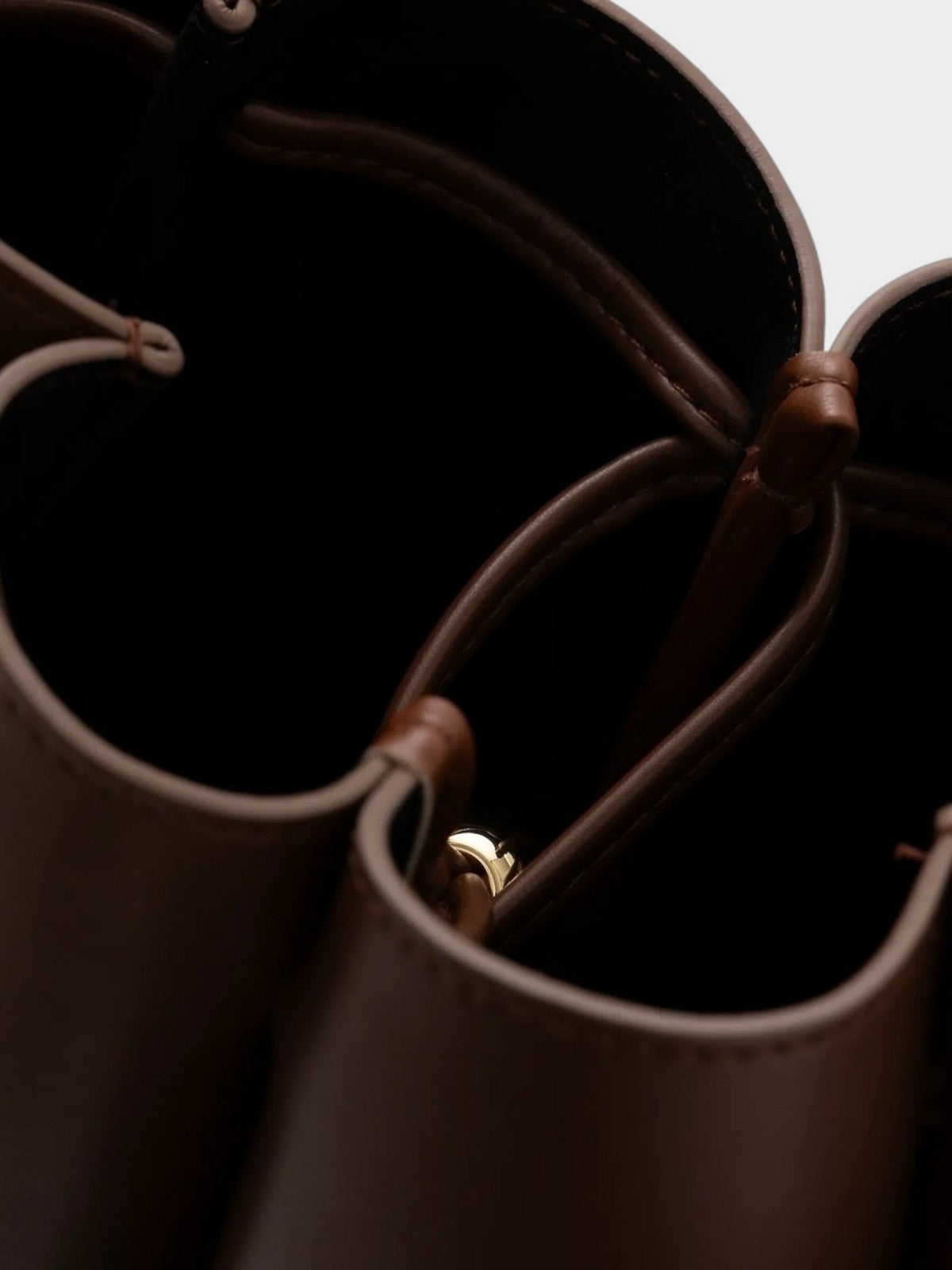 THEMOIRè Calipso sac vegan fabric bag brown eco-friendly design 