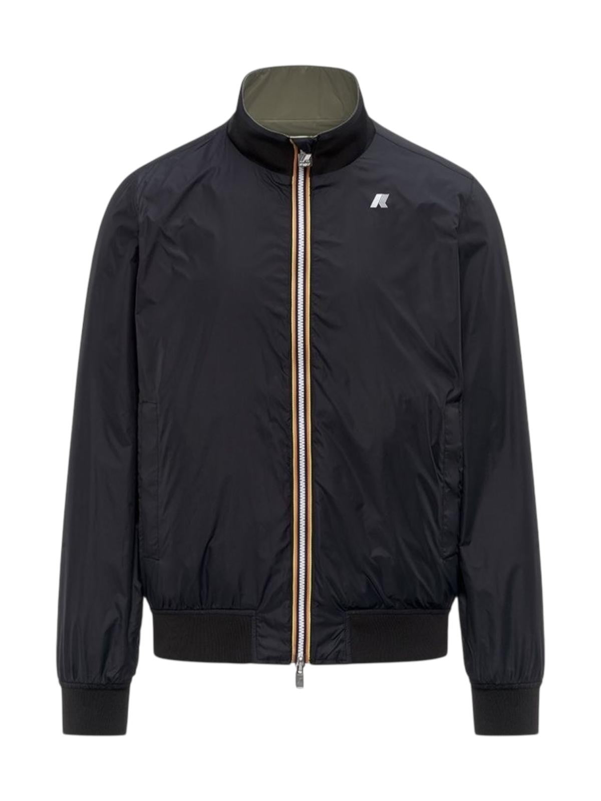K-WAY Giubbino Uomo ARSENE PLUS.2 DOUBLE K6123PW C83 Green Lichen - Black