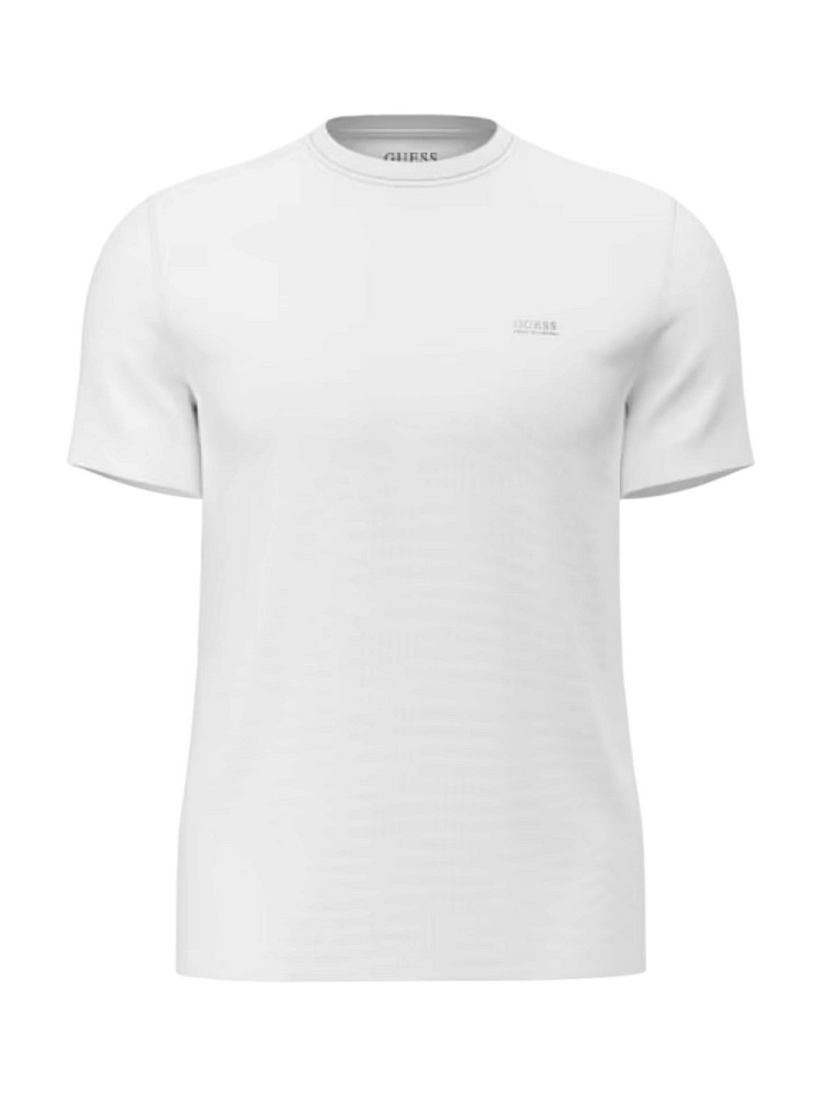 GUESS T-shirt Uomo SS CN NEW TECH STRETCH TEE M6RI19 KD202 G011 PURE WHITE