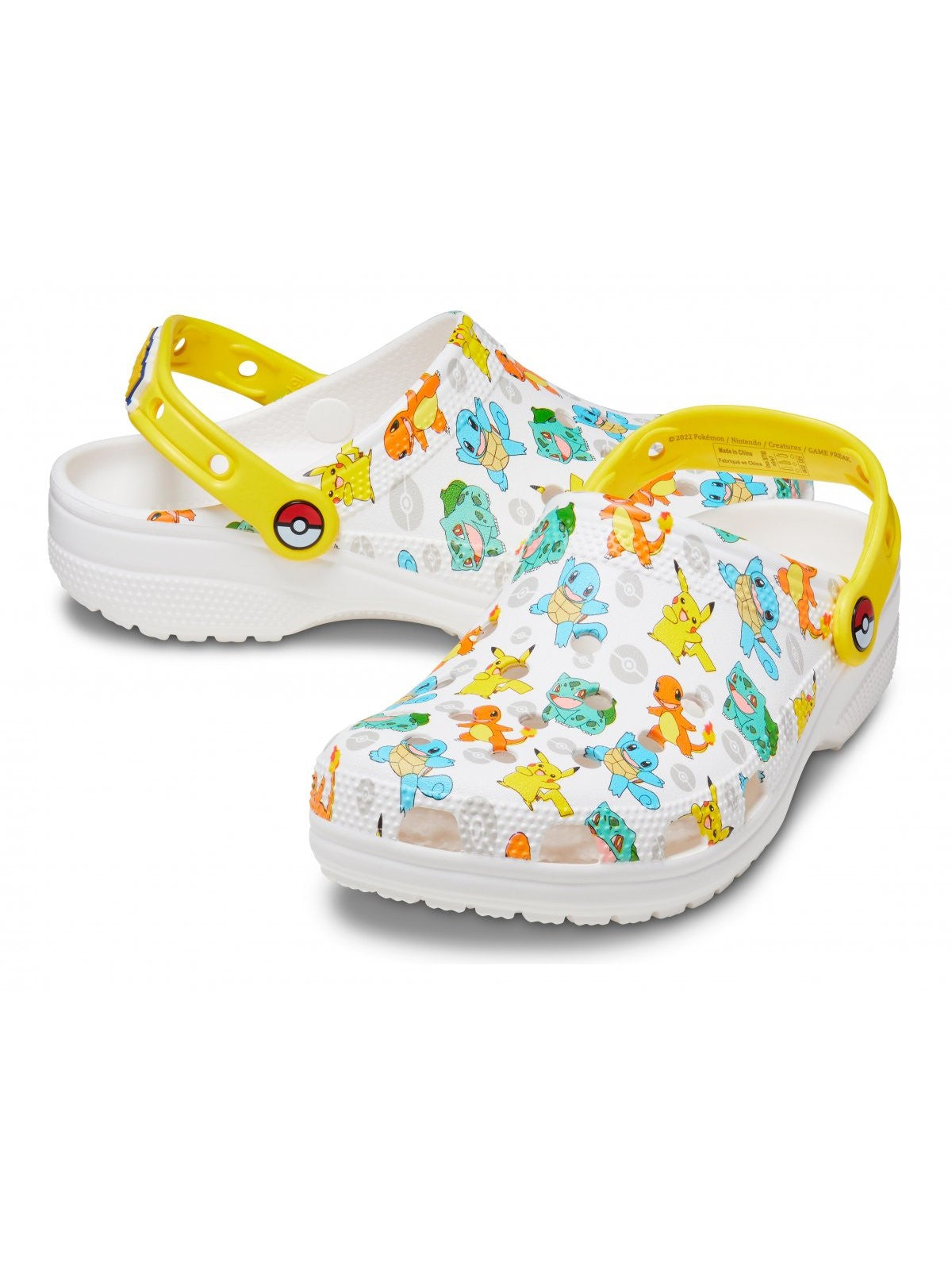 CROCS Ciabatta Unisex adulto Classic Pokemon 2 Clog 207765 94S Bianco