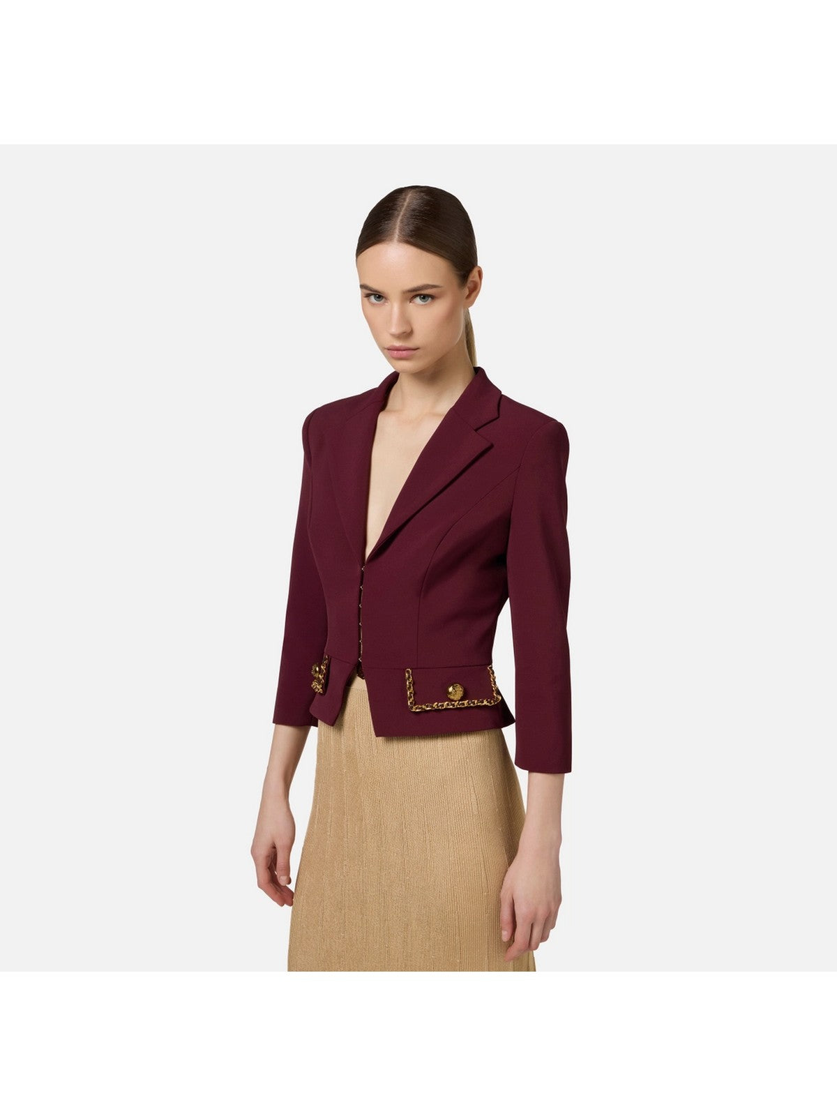 ELISABETTA FRANCHI Veste Femme GIT8546E2 CG3 Rouge