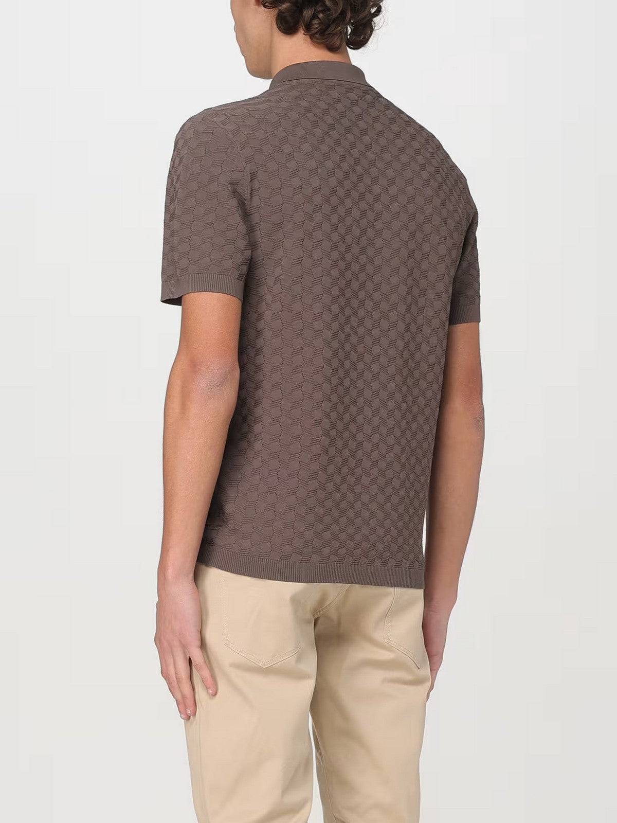 EMPORIO ARMANI Polo Uomo  EM001570 AF14853 F6056 Marrone gioboutiqueweb