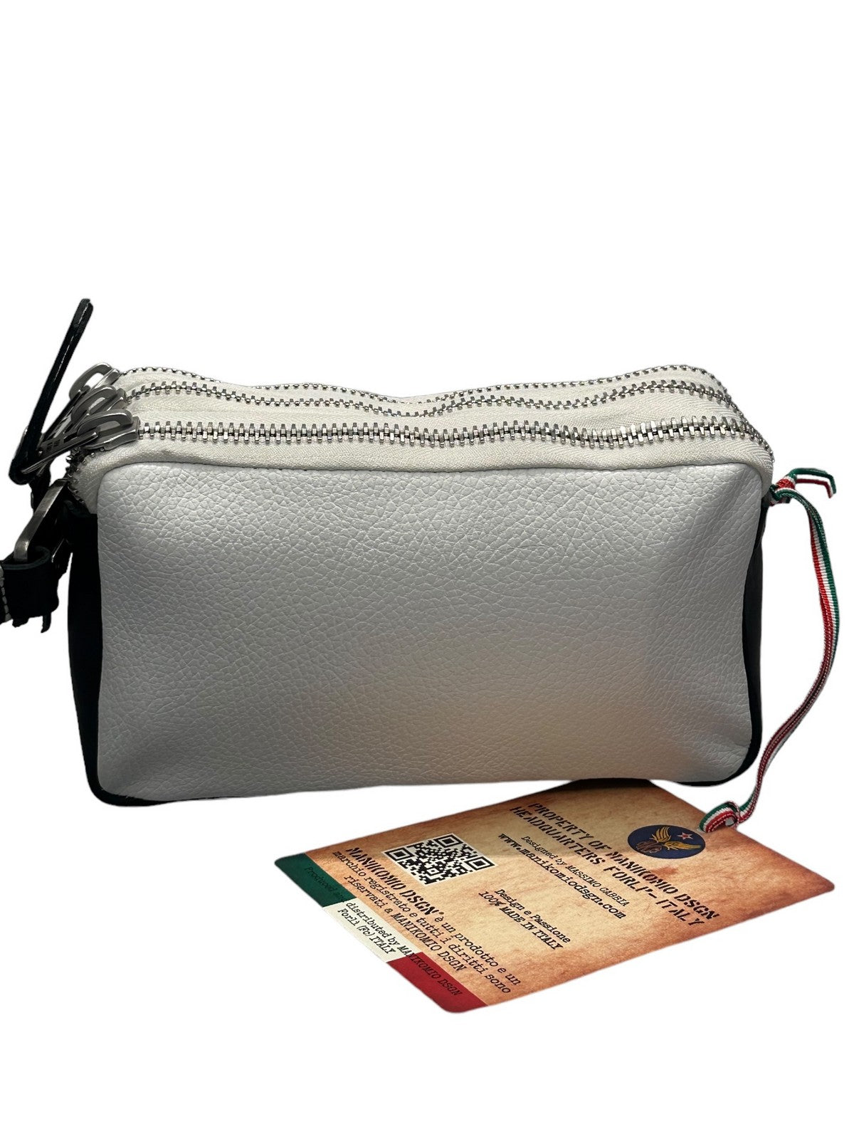 MANIKOMIO DSGN Pochette Uomo Borbello CLUTCH PM02 Bianco