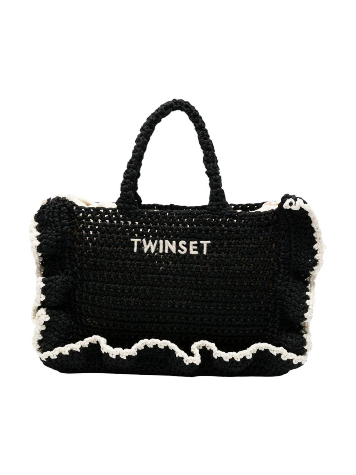 TWINSET Borsa Donna  261TD8291 06571 BIC.NERO/MADREPERLA