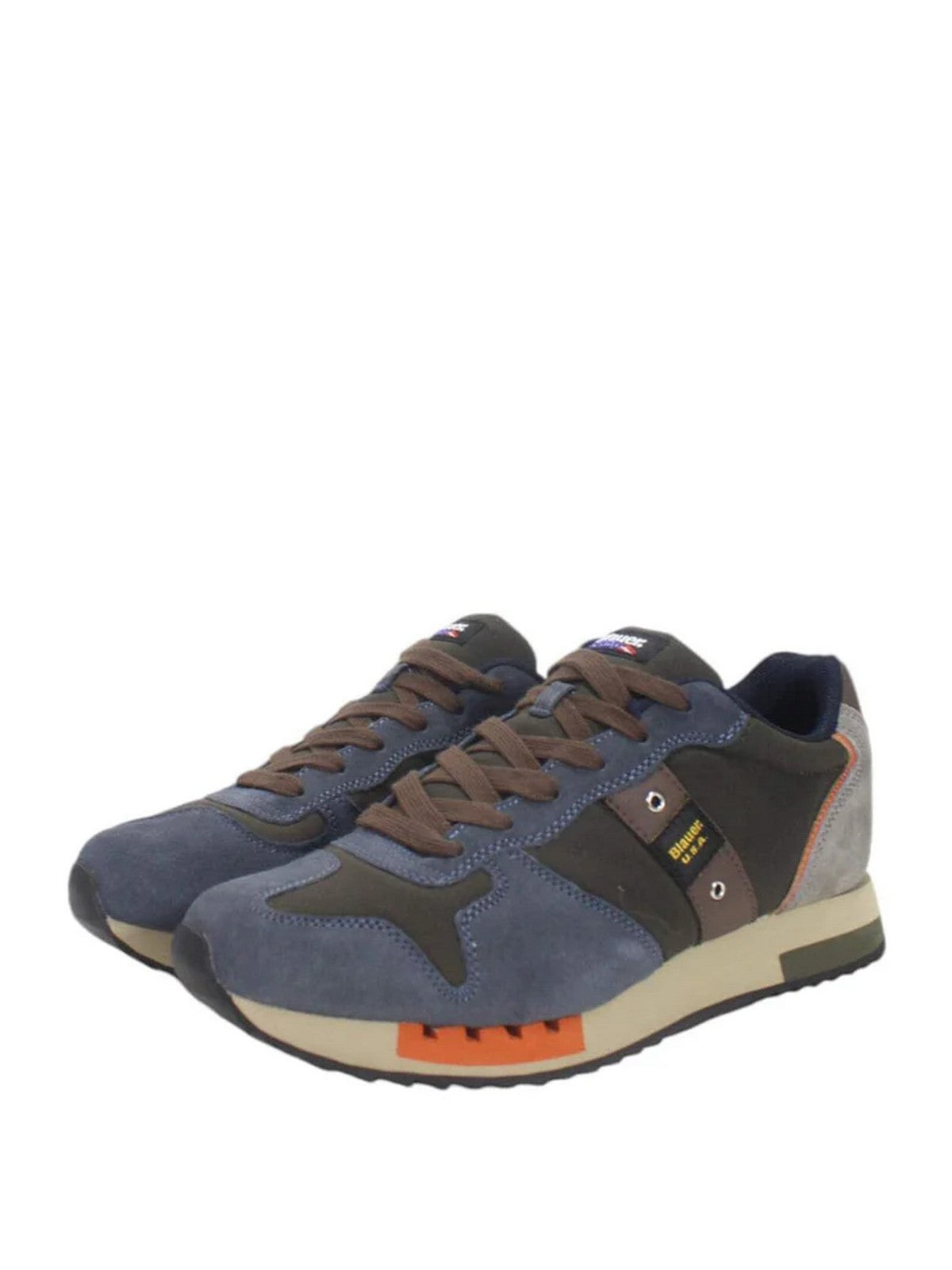 BLAUER Sneaker Uomo QUEENS F4QUEENS01/WAX NVY/MIL Blu gioboutiqueweb